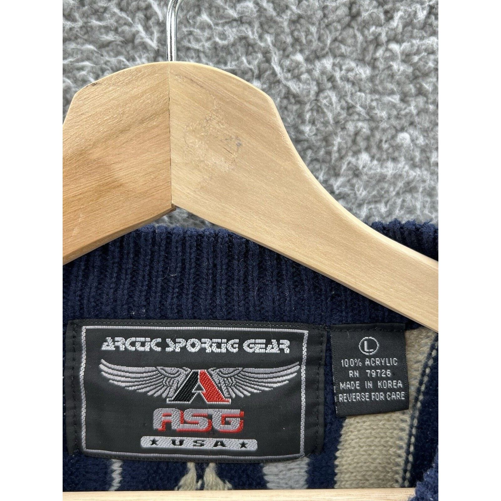Other ASG USA Coogi Style 3D Knit Pullover Acrylic Sweater Size US L / EU 52-54 / 3 - 3 Thumbnail