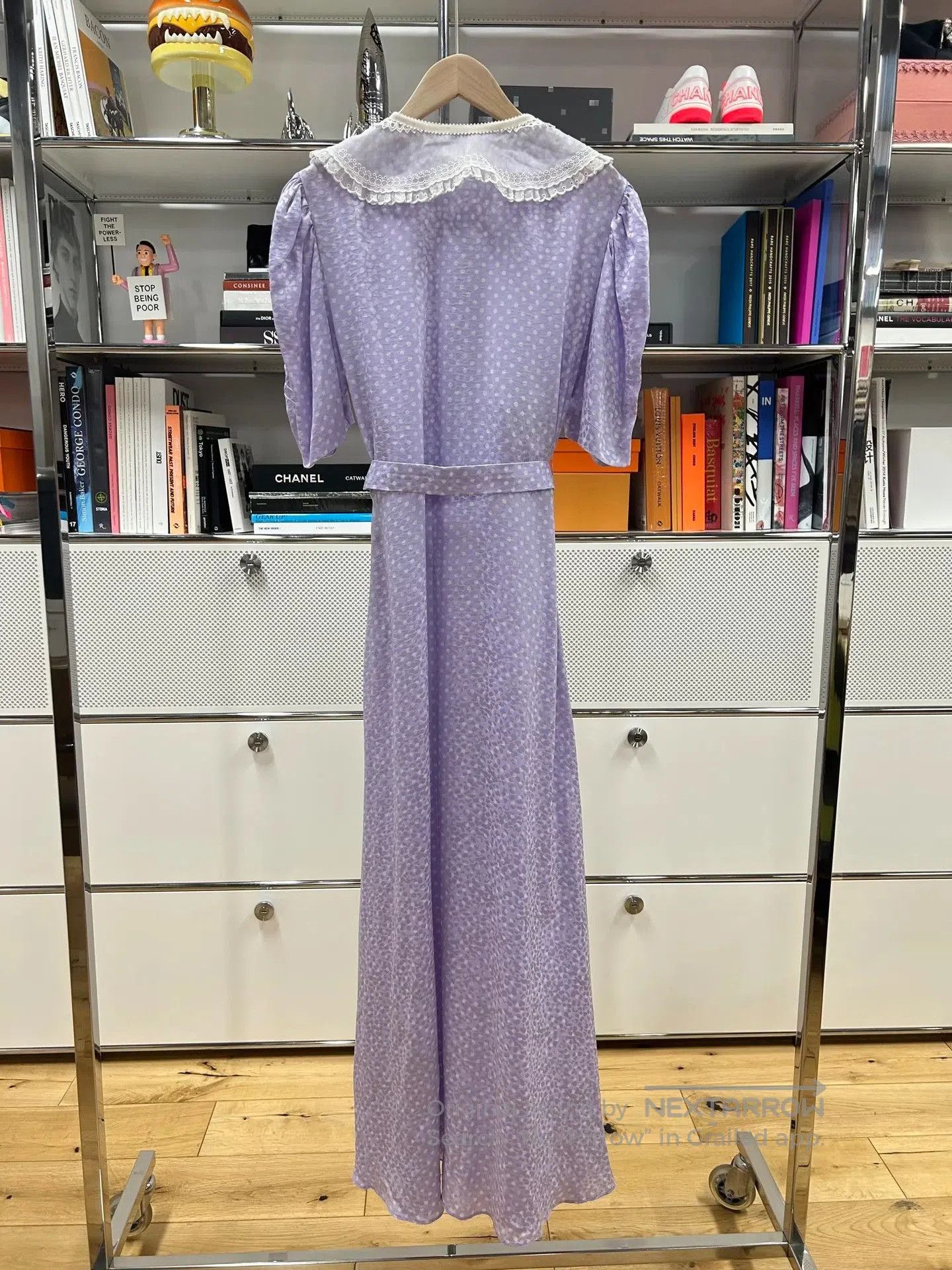 Miu Miu MiuMiu Purple Polka Dot Silk Dress. Size S / US 4 / IT 40 - 2 Thumbnail