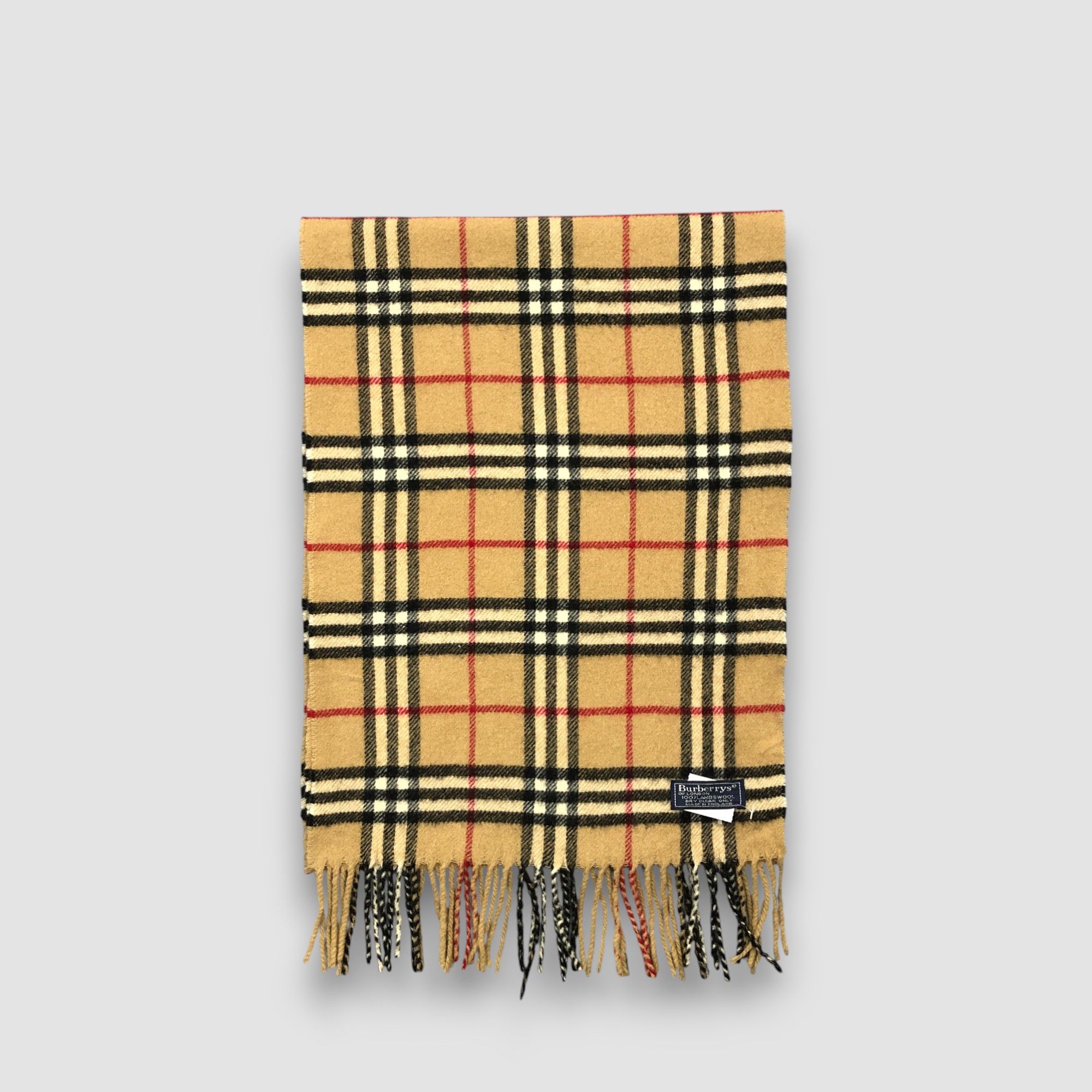 Burberry Vintage Burberry Scarf Muffler Check Wool Winter Scarves Size ONE SIZE - 3 Thumbnail