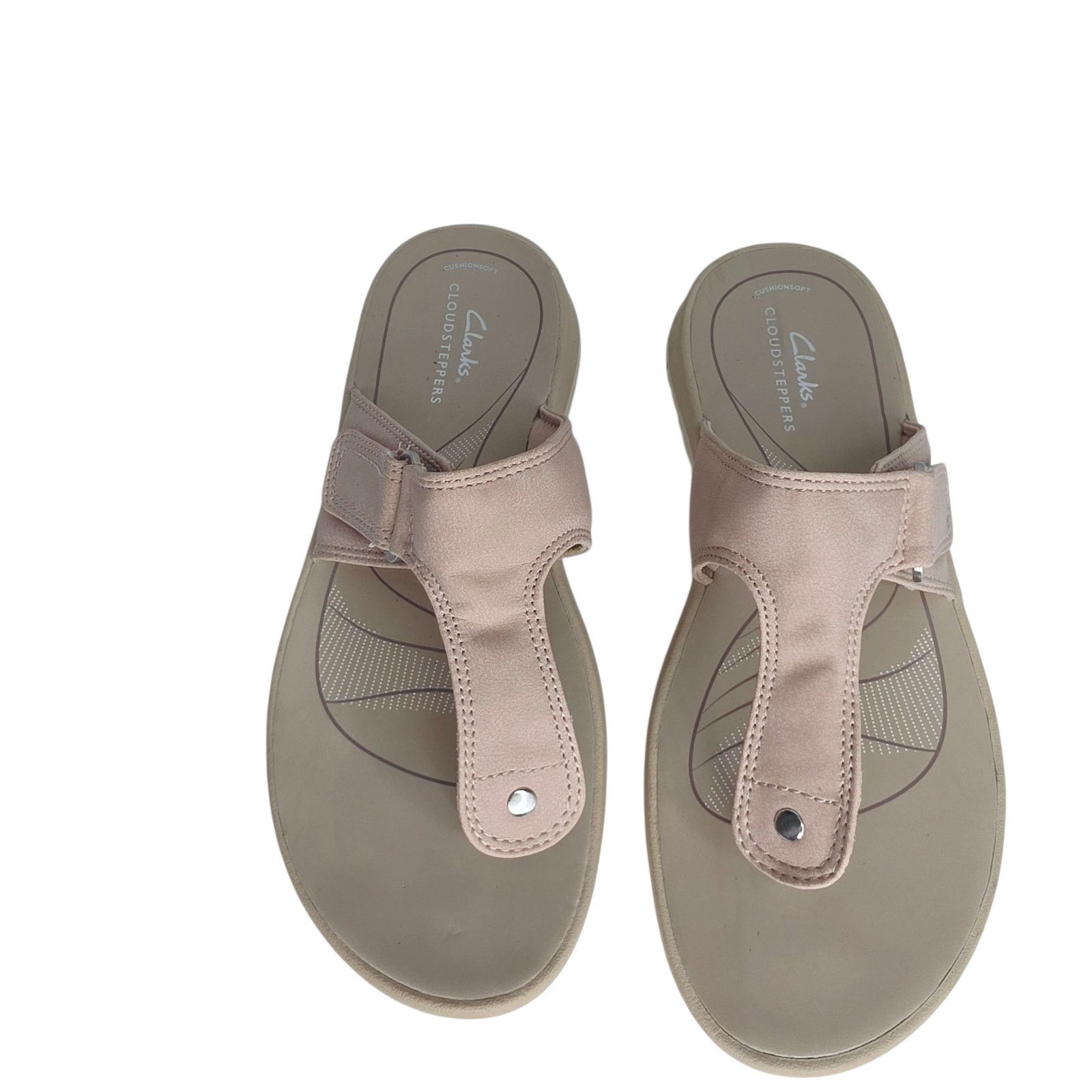 Clarks Clarks Cloudsteppers Pink Style Slip On Open Toe Sandals 9M Size US 9 / IT 39 - 1 Thumbnail