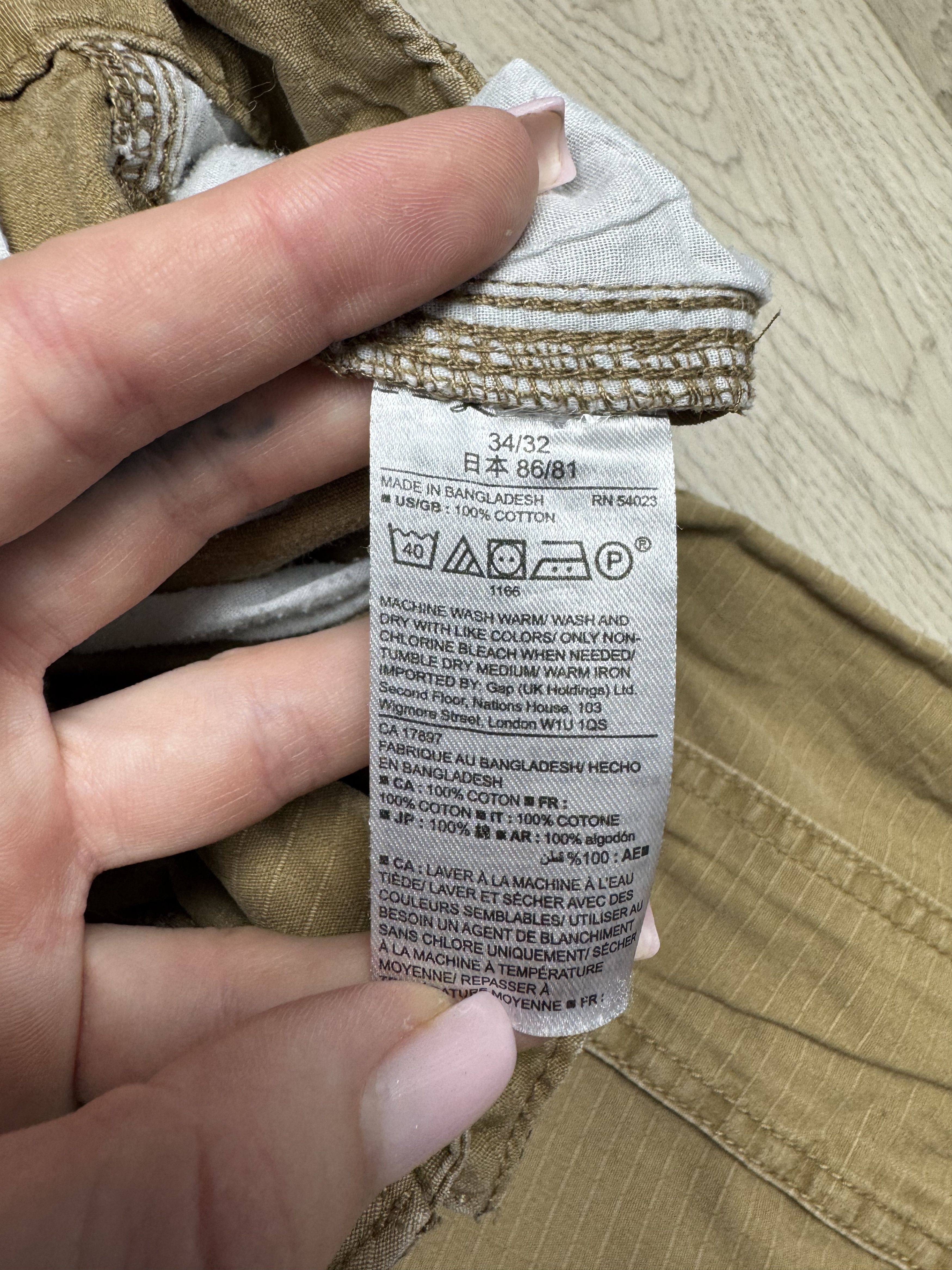 Gap Gap Vintage Mens Cargo Pants Size US 34 / EU 50 - 7 Thumbnail