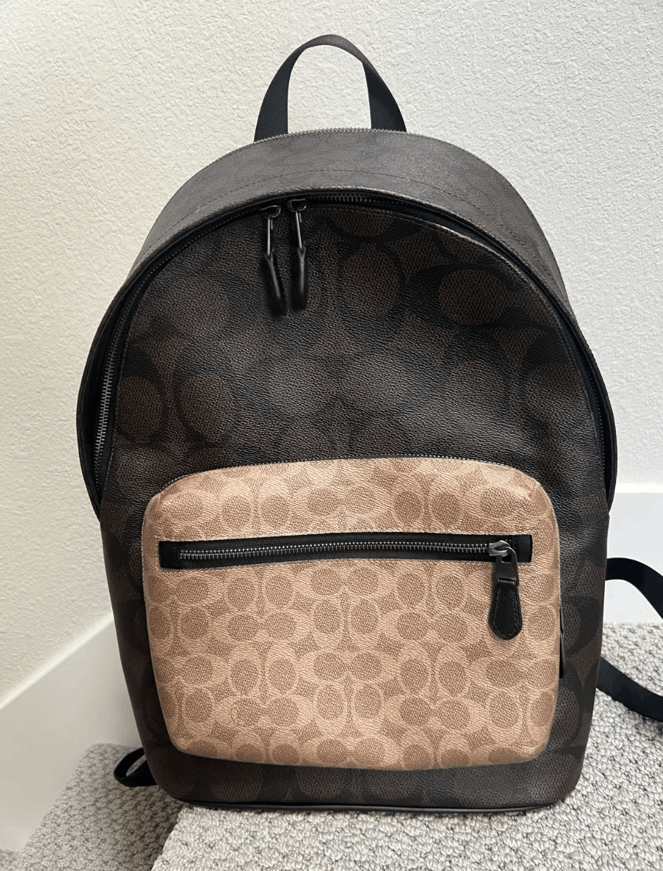 Coach West Backpack In Blocked Signature Canvas CAB59 Size ONE SIZE - 1 Thumbnail