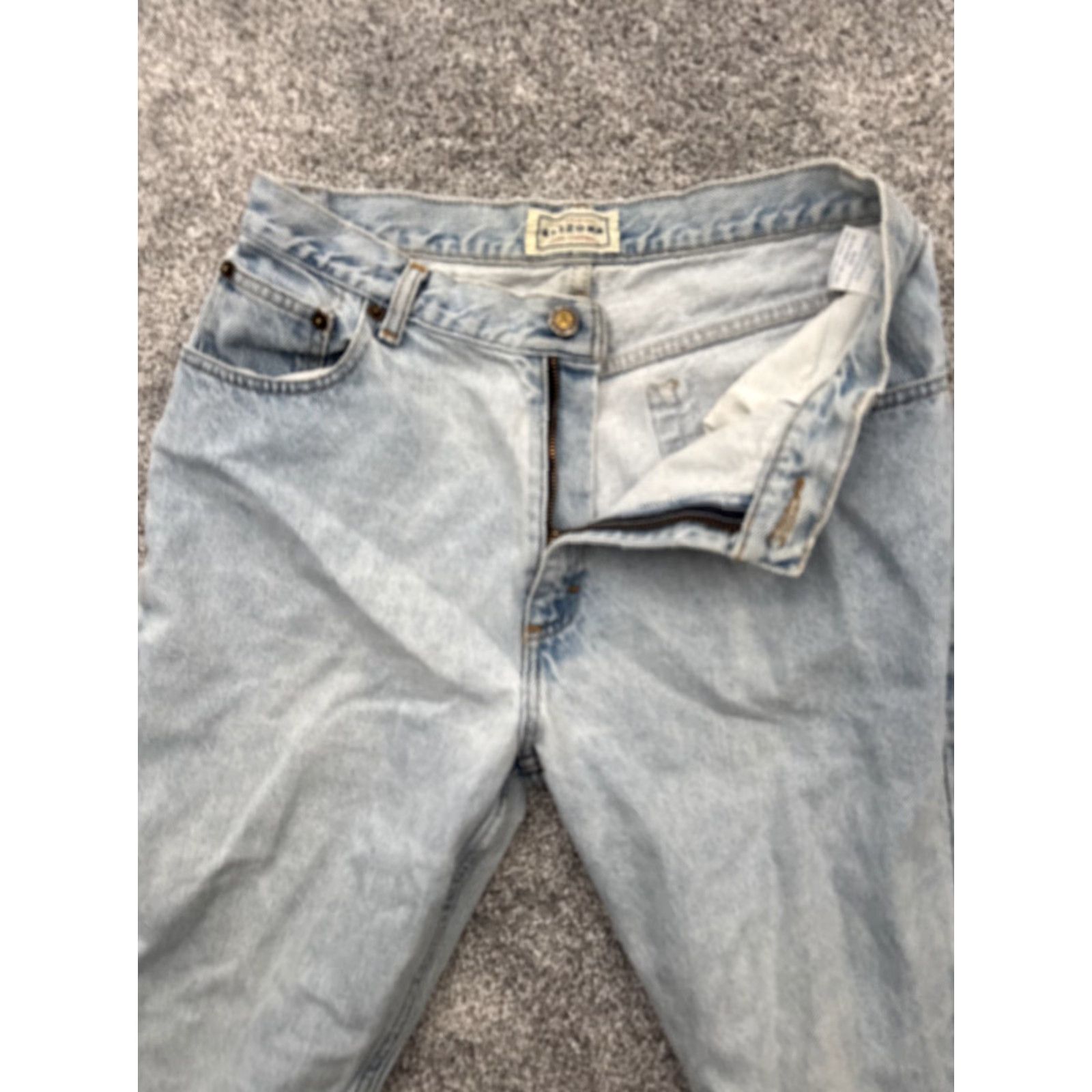 Vintage VINTAGE 90s Y2K Mom Jeans Womens Size 13 Long Rigid Grunge Streetwear Light Wash Arizona Jeans Size 34" / US 12 / IT 48 - 6 Thumbnail