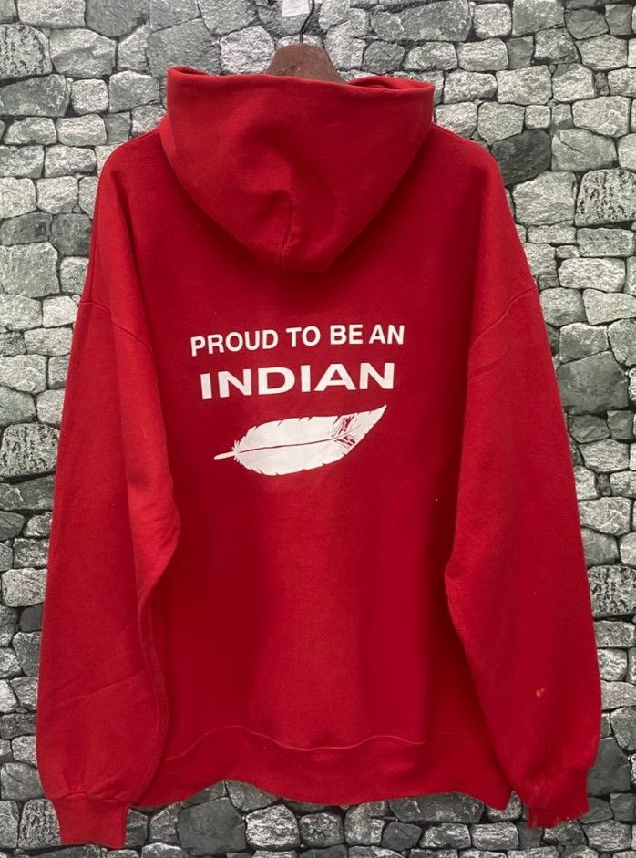 Vintage Vintage 90s Fullerston Indians Distressed Hoodies Size US XL / EU 56 / 4 - 2 Thumbnail