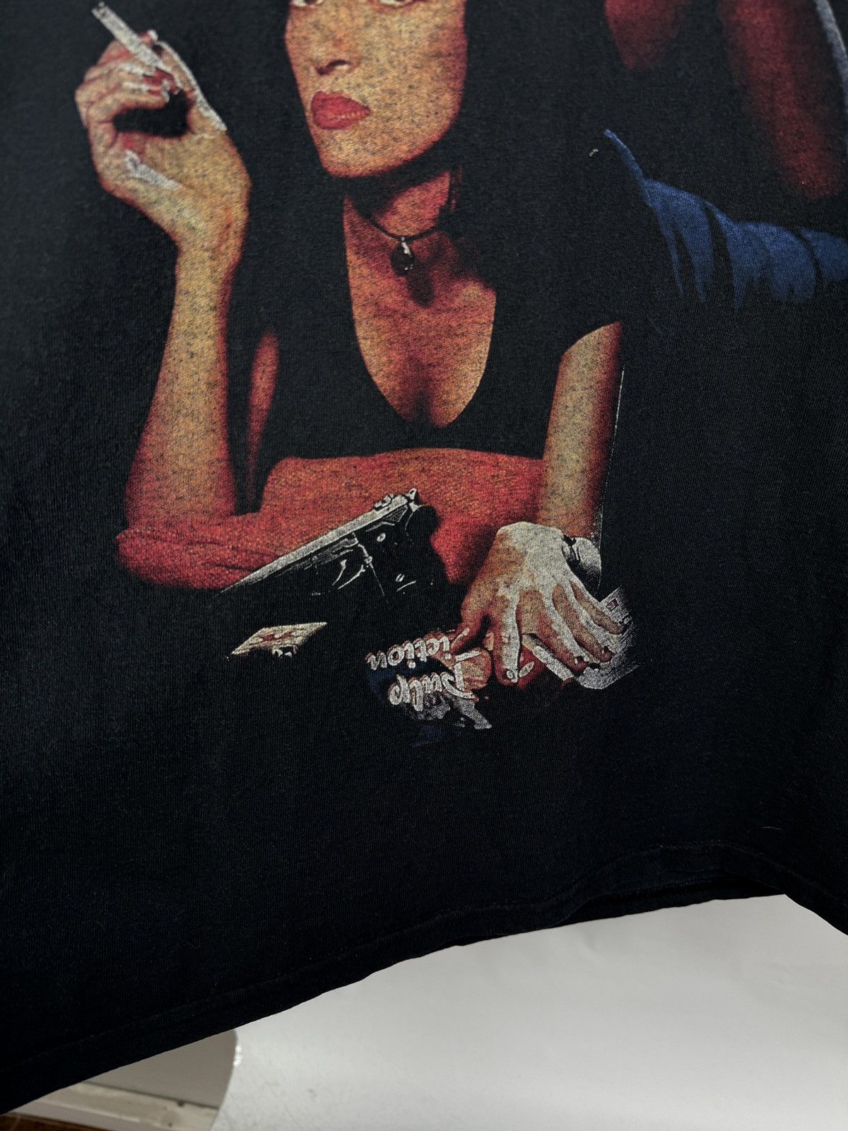Vintage 🇺🇸 Vintage Pulp Fiction Smoking Thurman Quentin Tarantino Tee Size US M / EU 48-50 / 2 - 5 Thumbnail