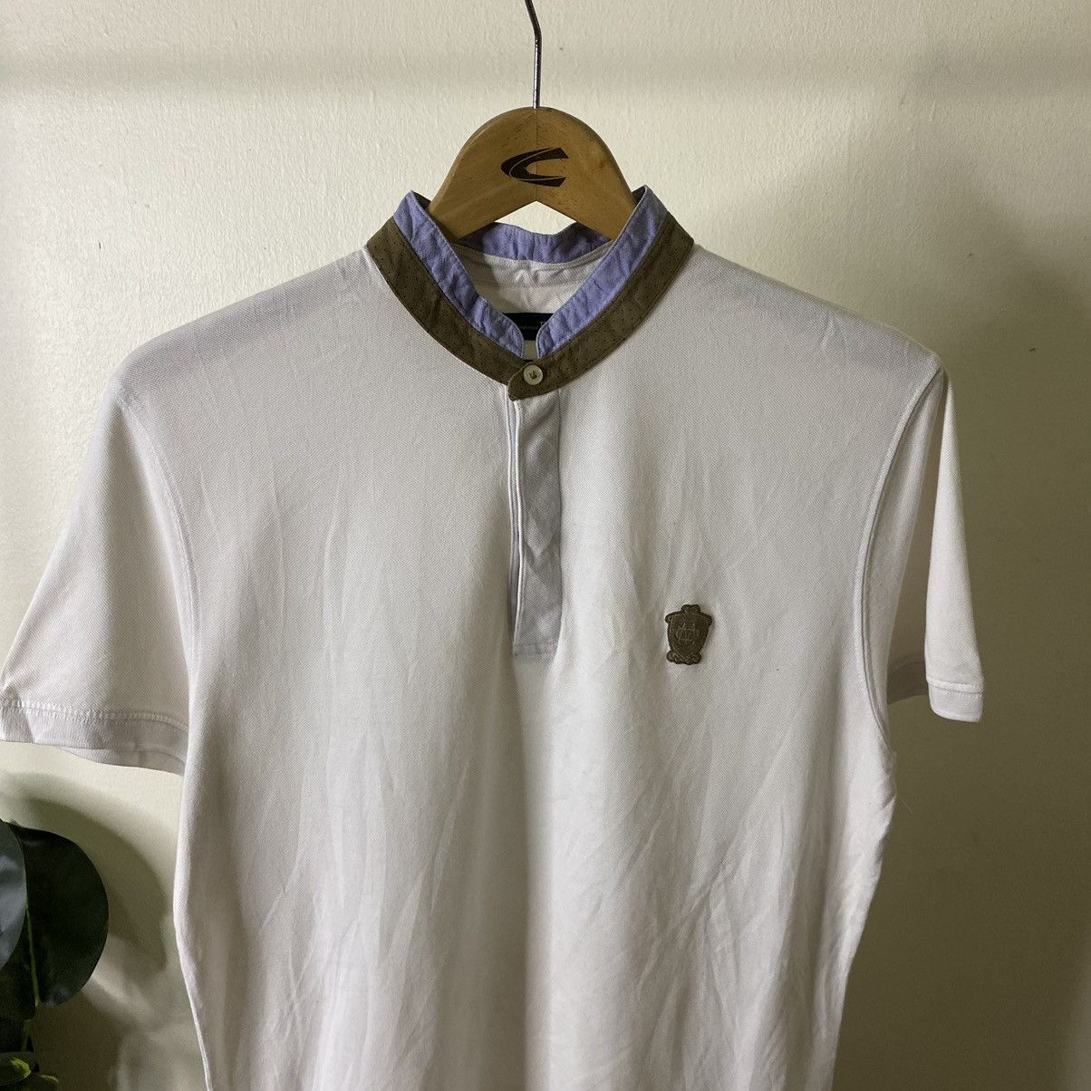 Massimo Dutti Massimo Dutti White Polo T Shirt Size US M / EU 48-50 / 2 - 2 Thumbnail