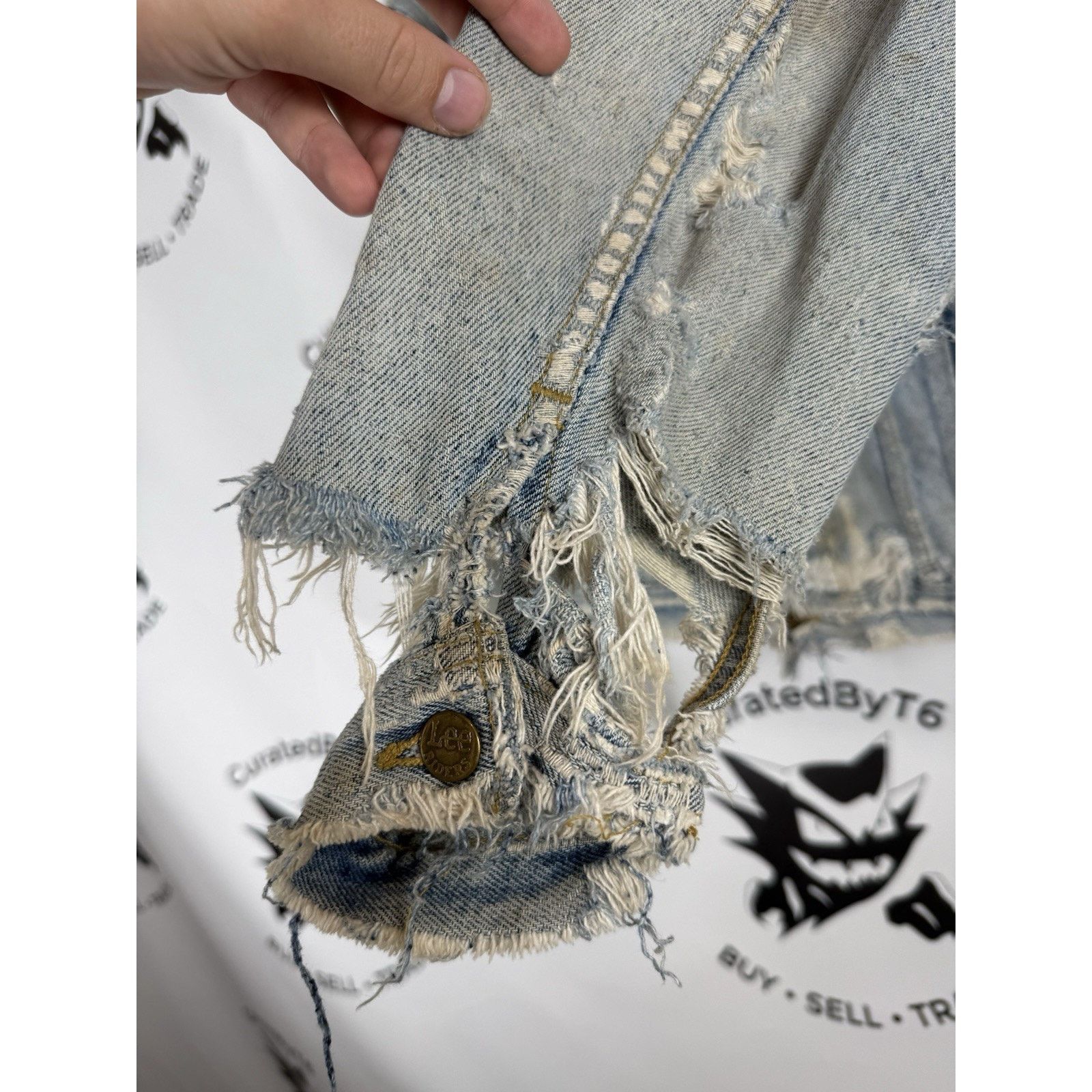 Lee Vintage Lee Denim Jacket 42R Workwear Distressed USA 70s Size US L / EU 52-54 / 3 - 9 Thumbnail