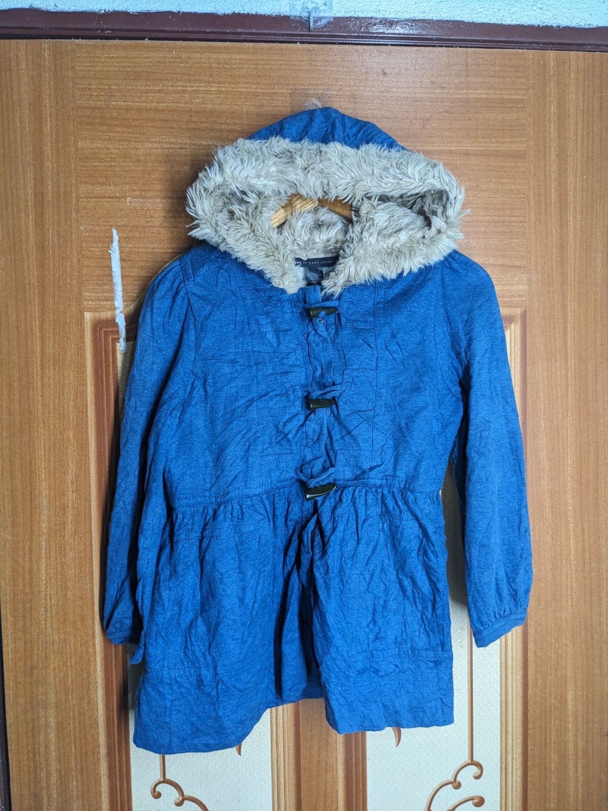 Marc Jacobs Marc by Marc Jacobs Blue Fleece-Lined Hoodie Jacket Size XS / US 0-2 / IT 36-38 - 1 Thumbnail