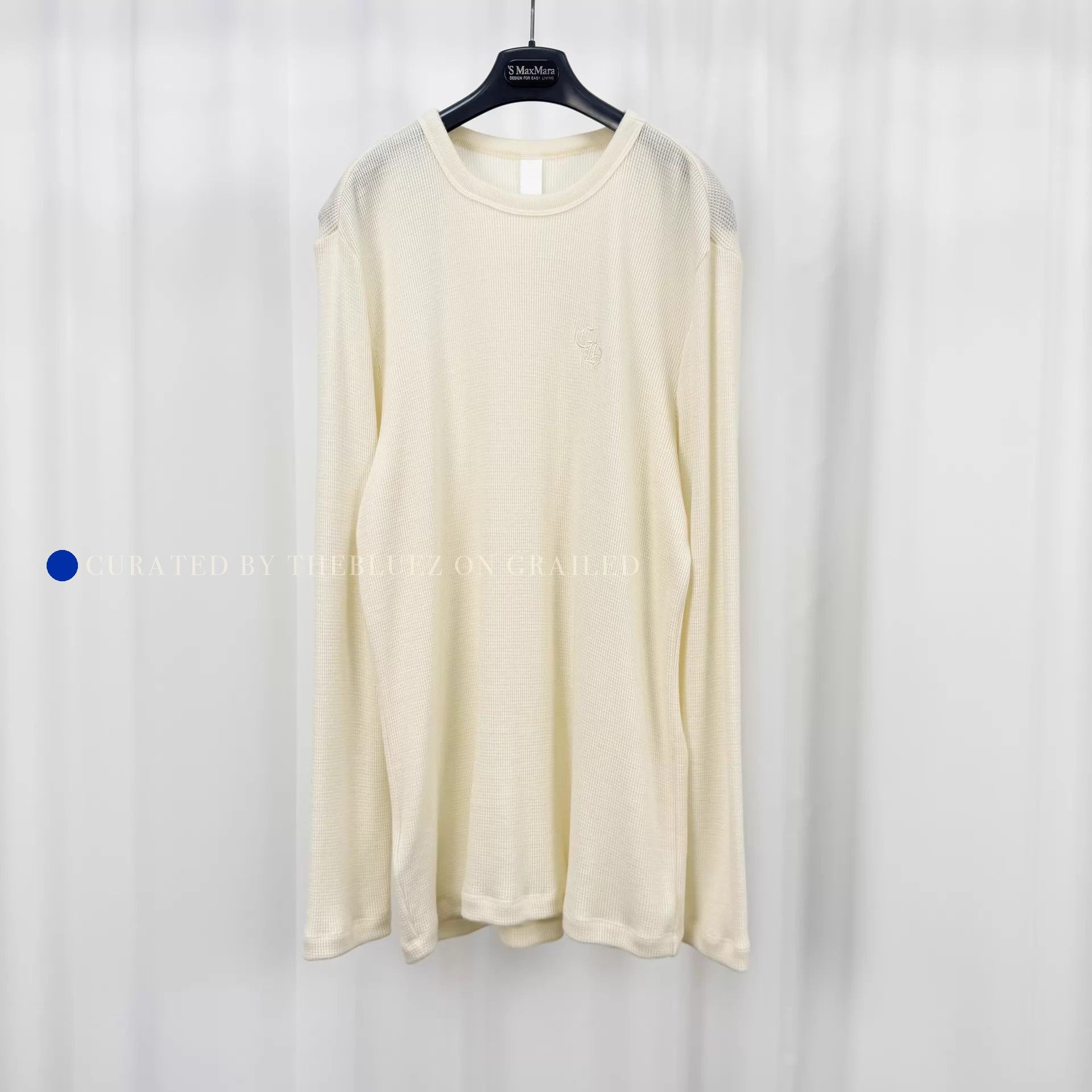 Chrome Hearts Beige Waffle Embroidered Long Sleeve Tee Size US XL / EU 56 / 4 - 1 Thumbnail
