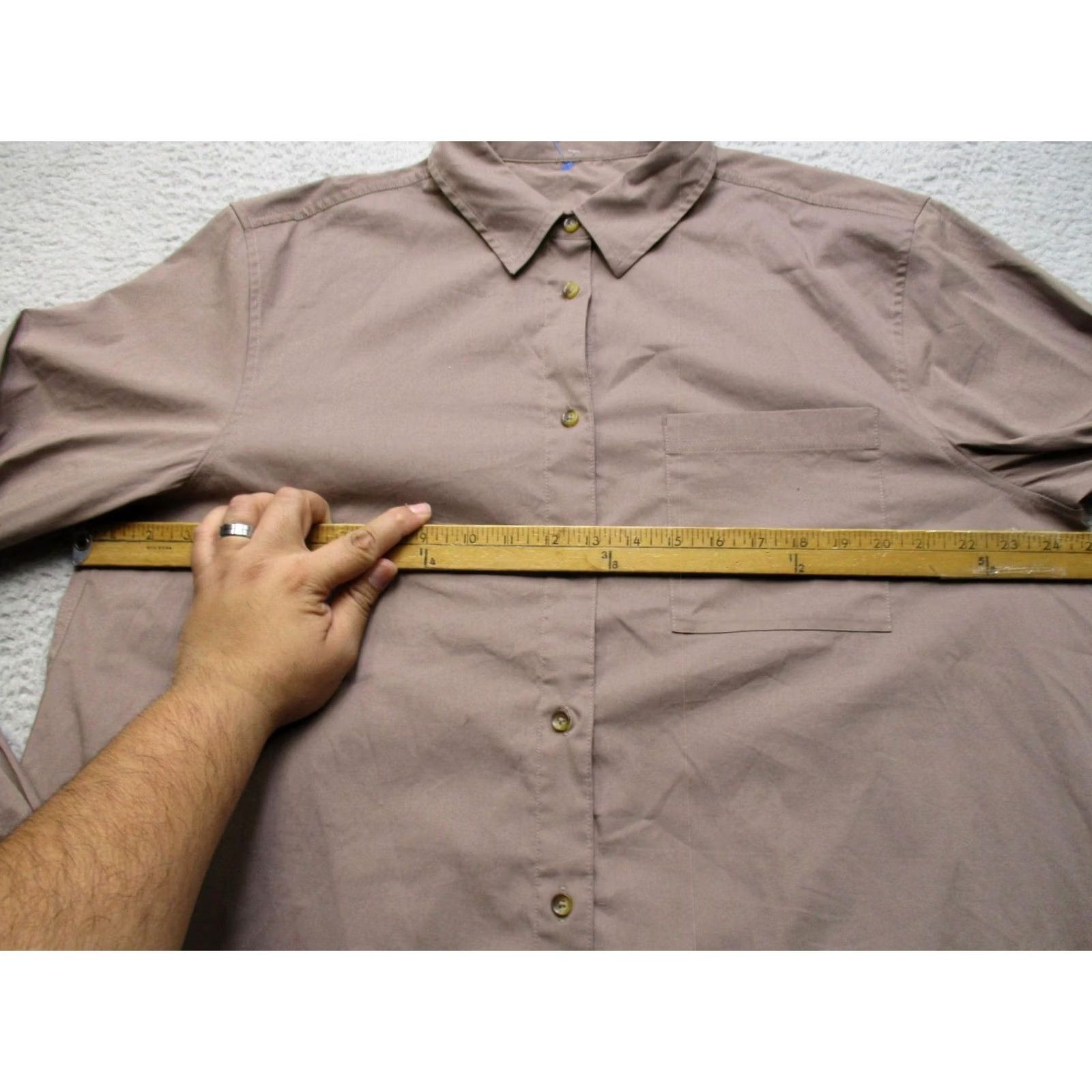 Lululemon Lululemon Shirt Womens XL Brown Long Sleeve Button Front Casual Oversized Size XL / US 12-14 / IT 48-50 - 4 Thumbnail