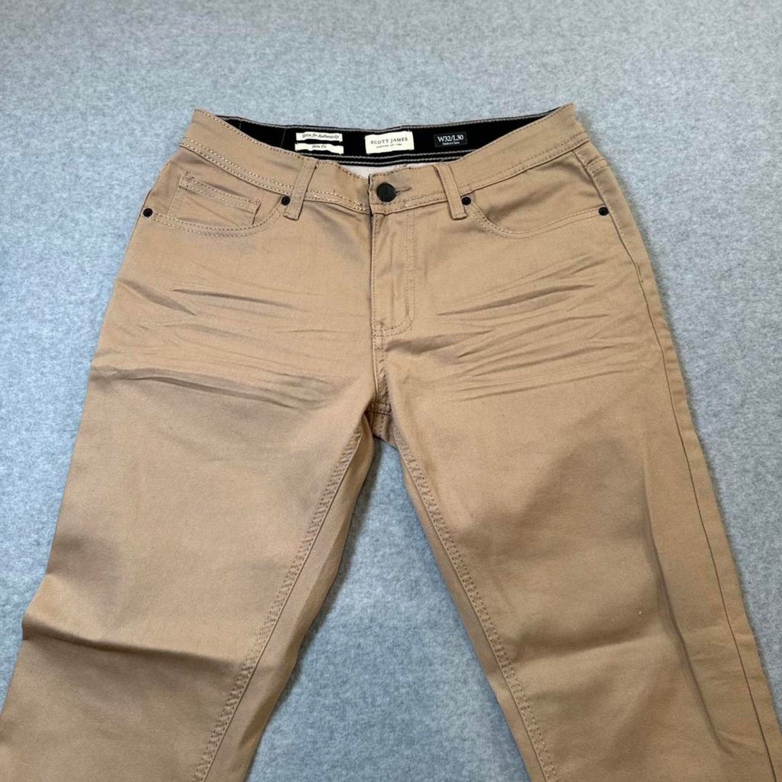 Scott James Scott james slim fit khaki Size US 32 / EU 48 - 2 Thumbnail