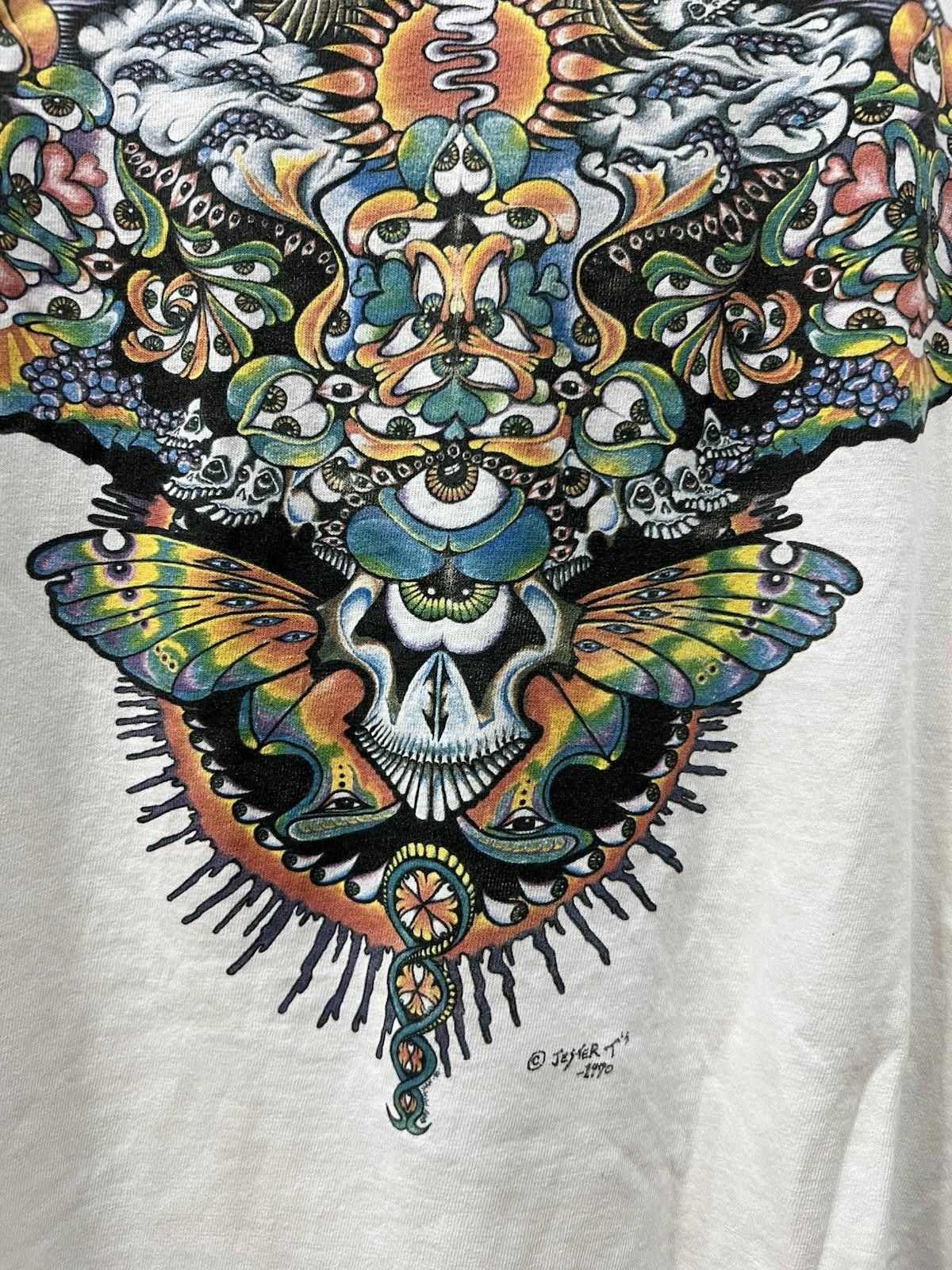 Hanes 80s/90s Jester Psychedelic Tee Size US XL / EU 56 / 4 - 2 Thumbnail