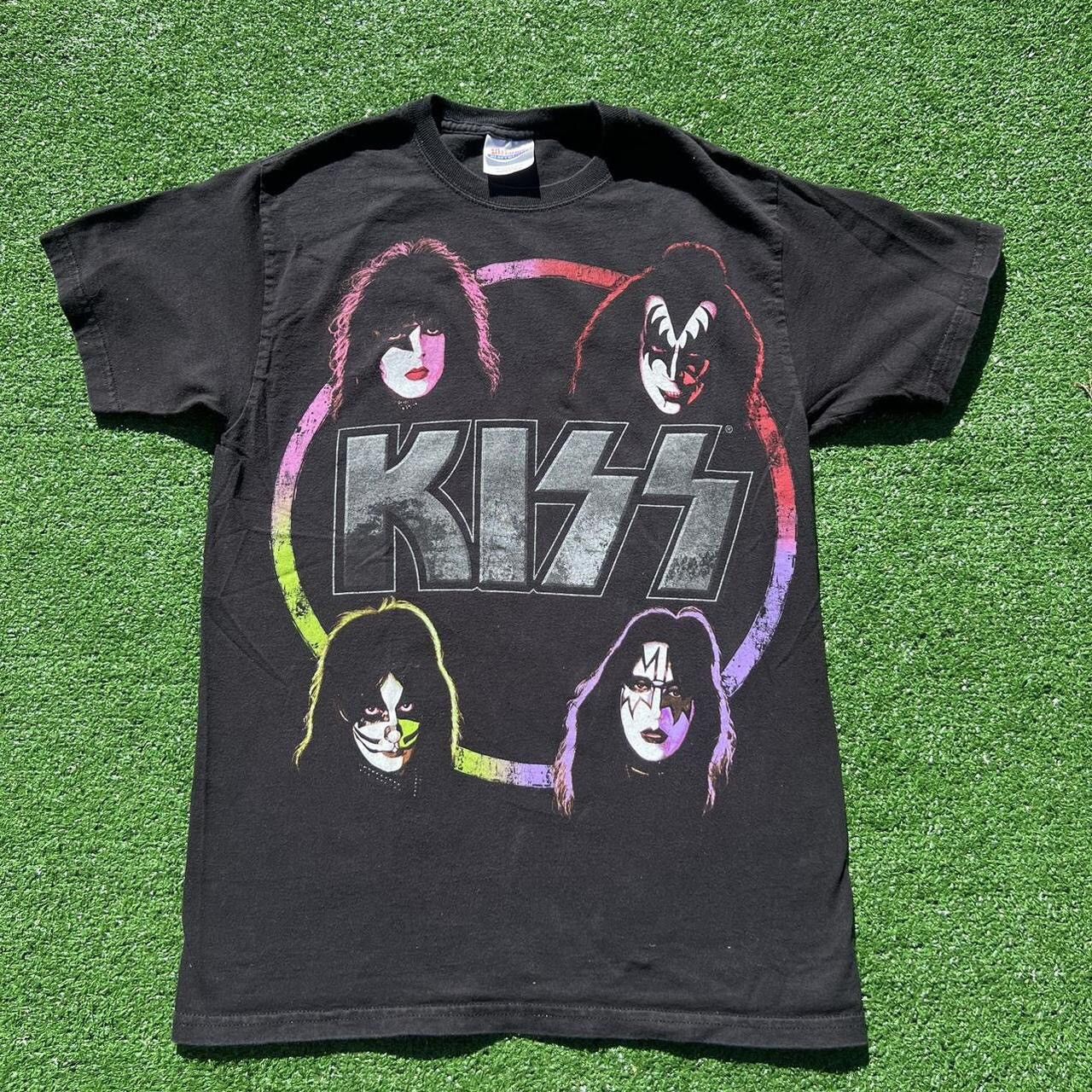 Hanes × Vintage y2k vintage black KISS band tee Size US S / EU 44-46 / 1 - 2 Thumbnail