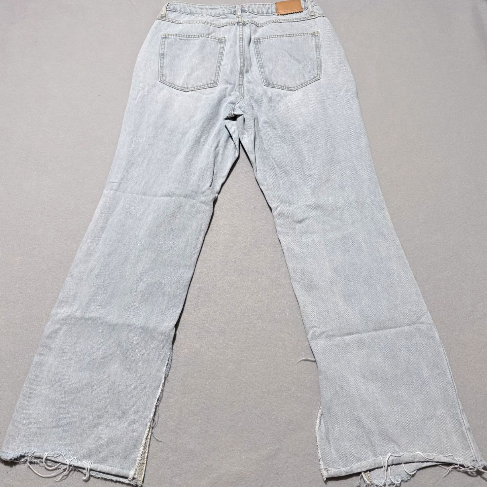 AVEC LES FILLES Avec Les Filles Jeans Womens Light Blue Denim Split Ankle Distressed Frayed - 30 Size 24" / US 00 / IT 34 - 2 Thumbnail