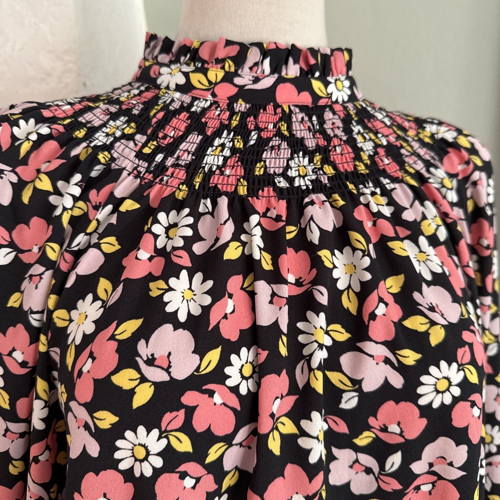 Kate Spade Kate Spade Day Trip Floral Shift Dress M smock ruffle Size M / US 6-8 / IT 42-44 - 4 Thumbnail