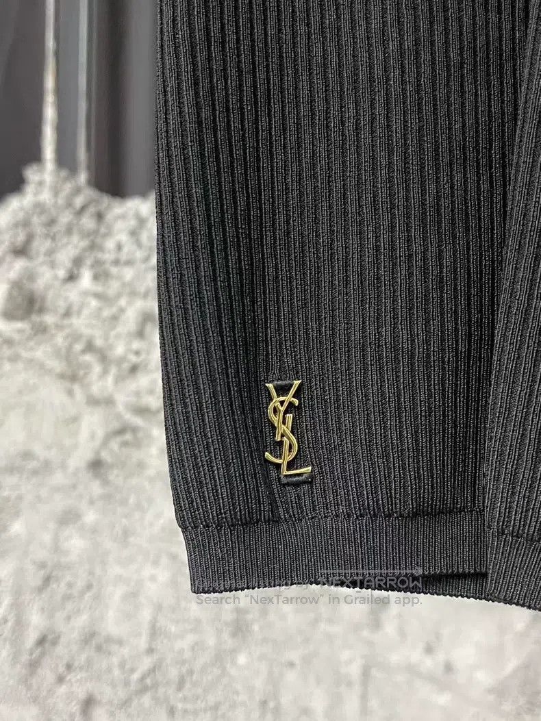 Saint Laurent Paris Saint Laurent Paris size XS Metal Logo Knit Shorts Size US 27 - 3 Thumbnail