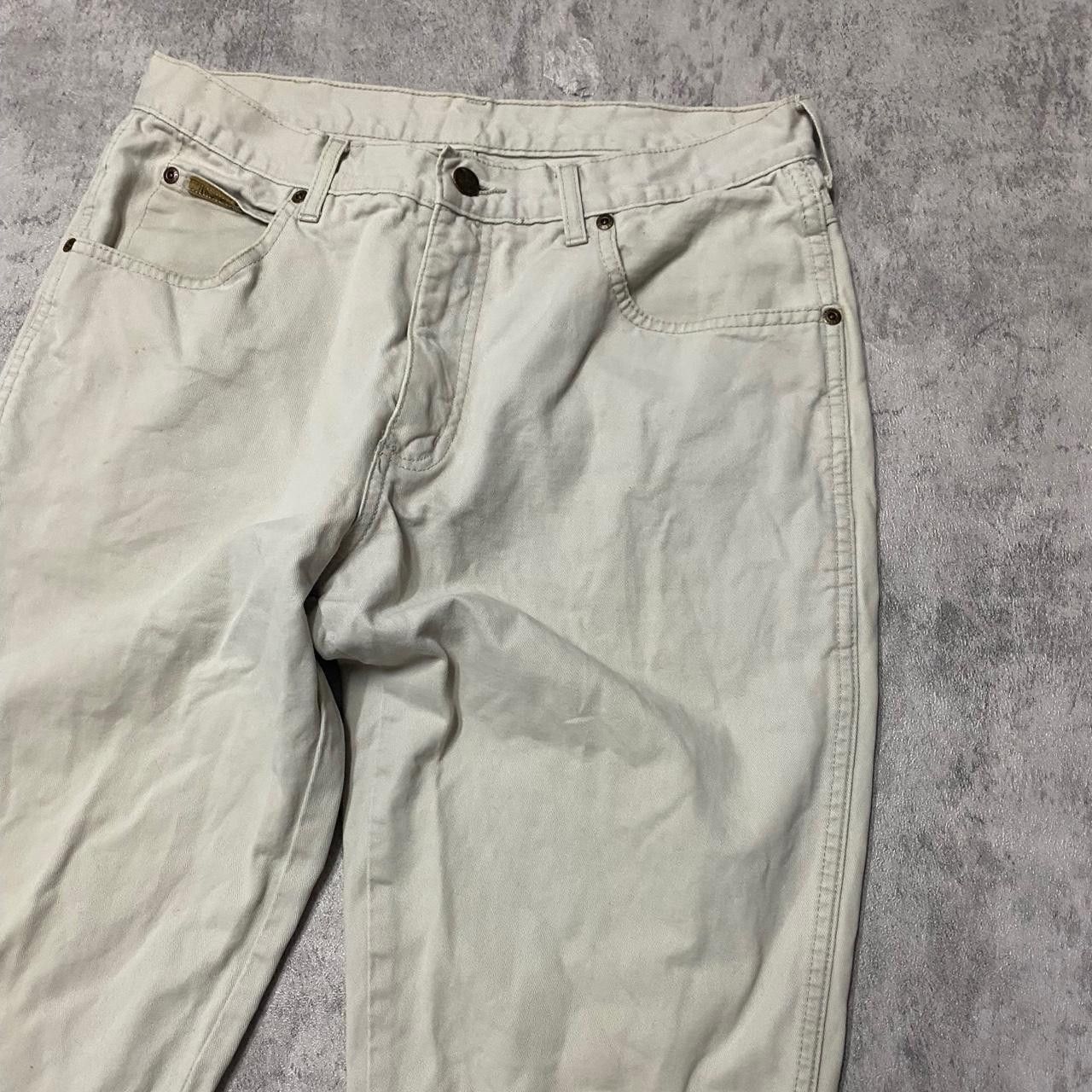 Wrangler Cream Wrangler straight leg jeans jeans Size US 32 / EU 48 - 3 Thumbnail