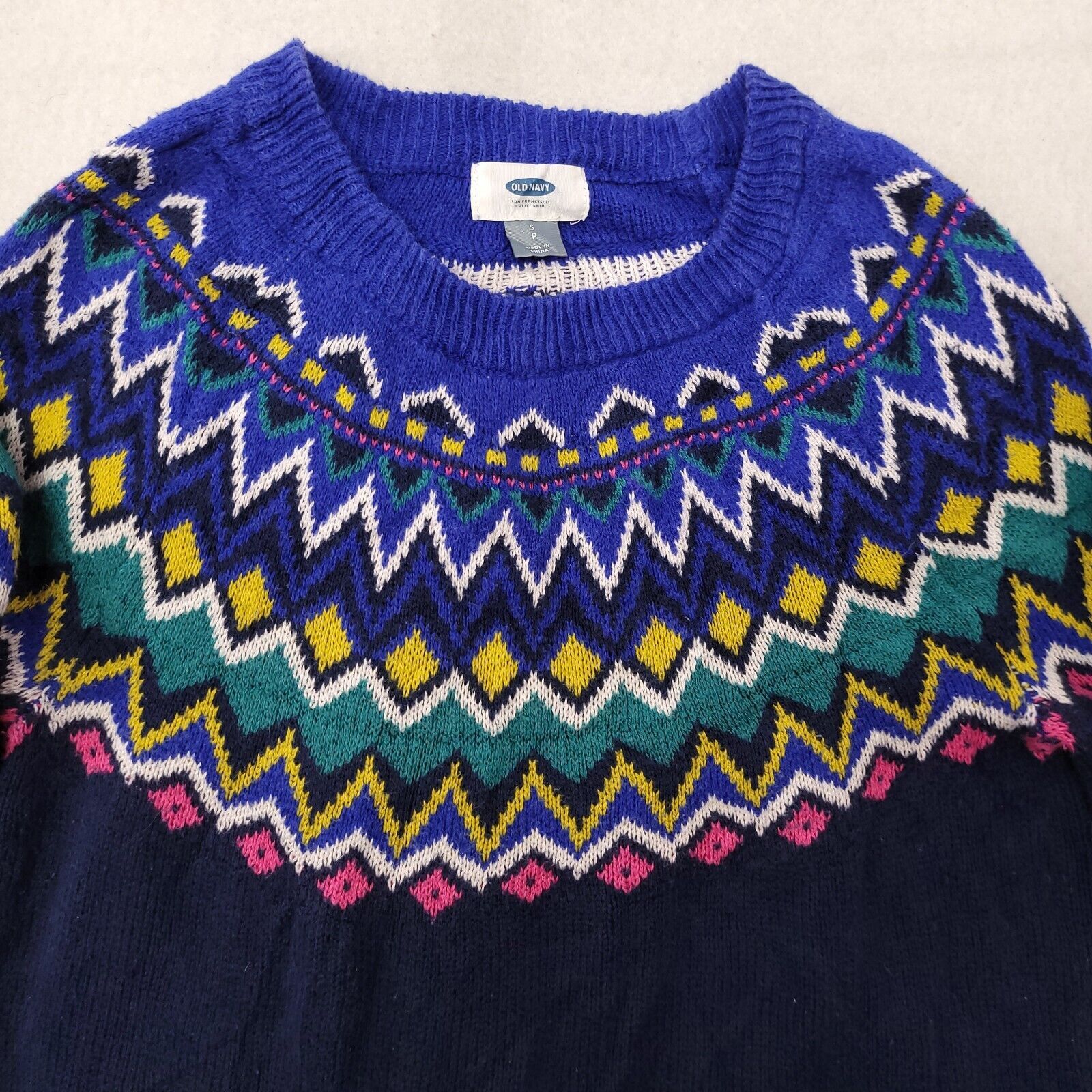 Old Navy Old Navy Casual Cotton Sweater Womens Size Small Blue Green Size S / US 4 / IT 40 - 1 Thumbnail