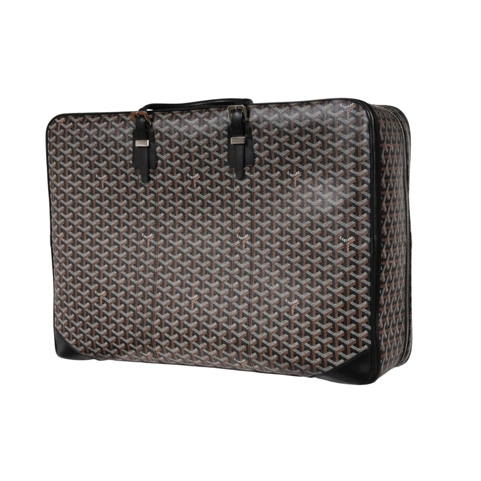 Goyard Black Goyardine Canvas Leather Majordome 60 Travel Size ONE SIZE - 2 Thumbnail
