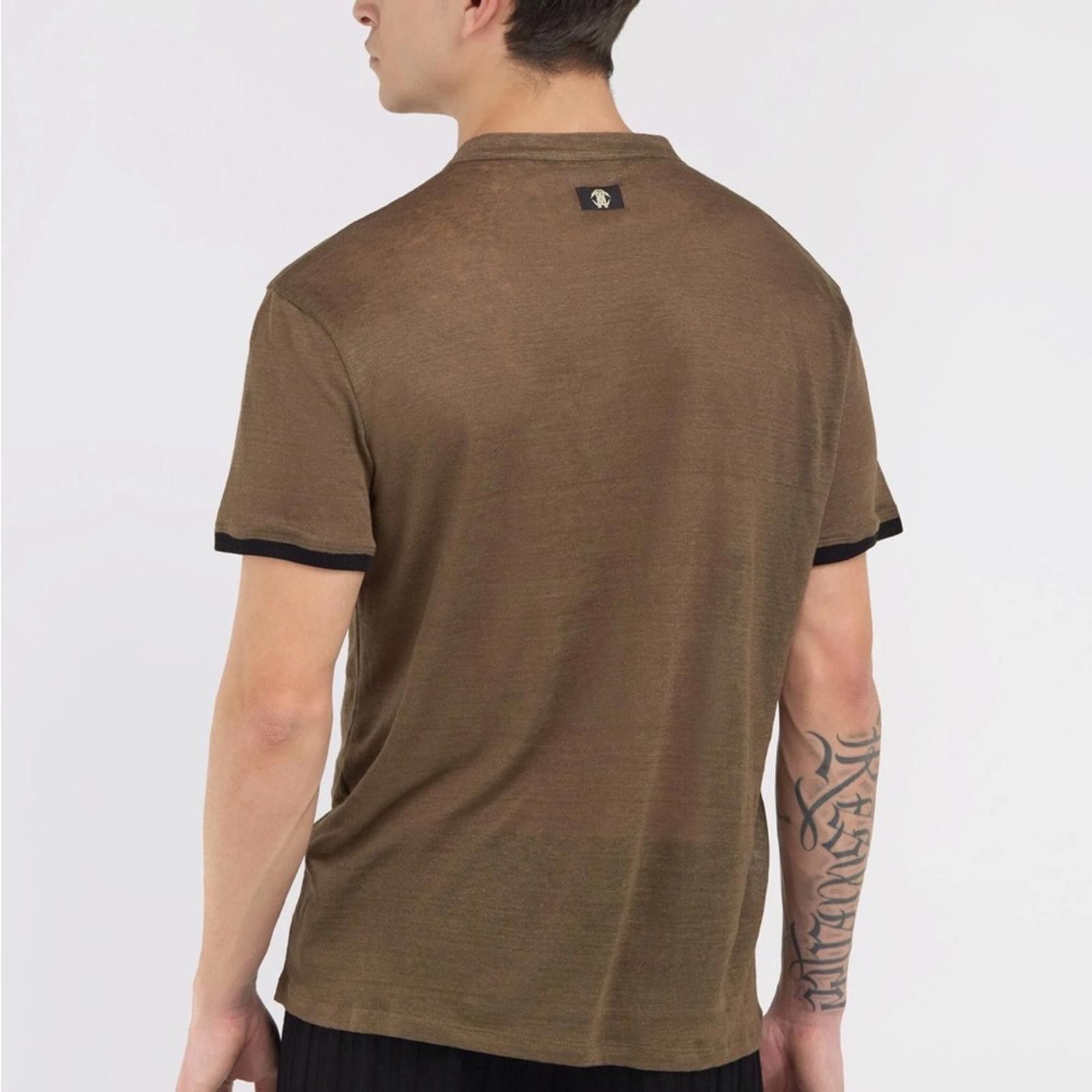 Roberto Cavalli Roberto Cavalli Henley Polo T-Shirt - NWT & Hologram Cert Size US XXL / EU 58 / 5 - 2 Thumbnail