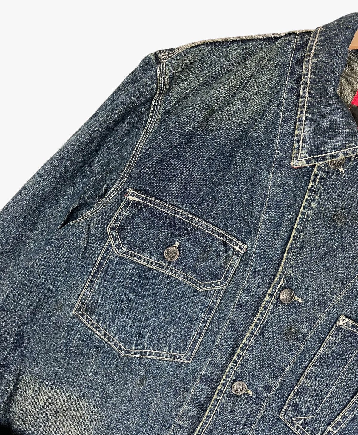 Vintage Vintage Texaco 13 Star Button Denim Jacket Size US L / EU 52-54 / 3 - 7 Thumbnail