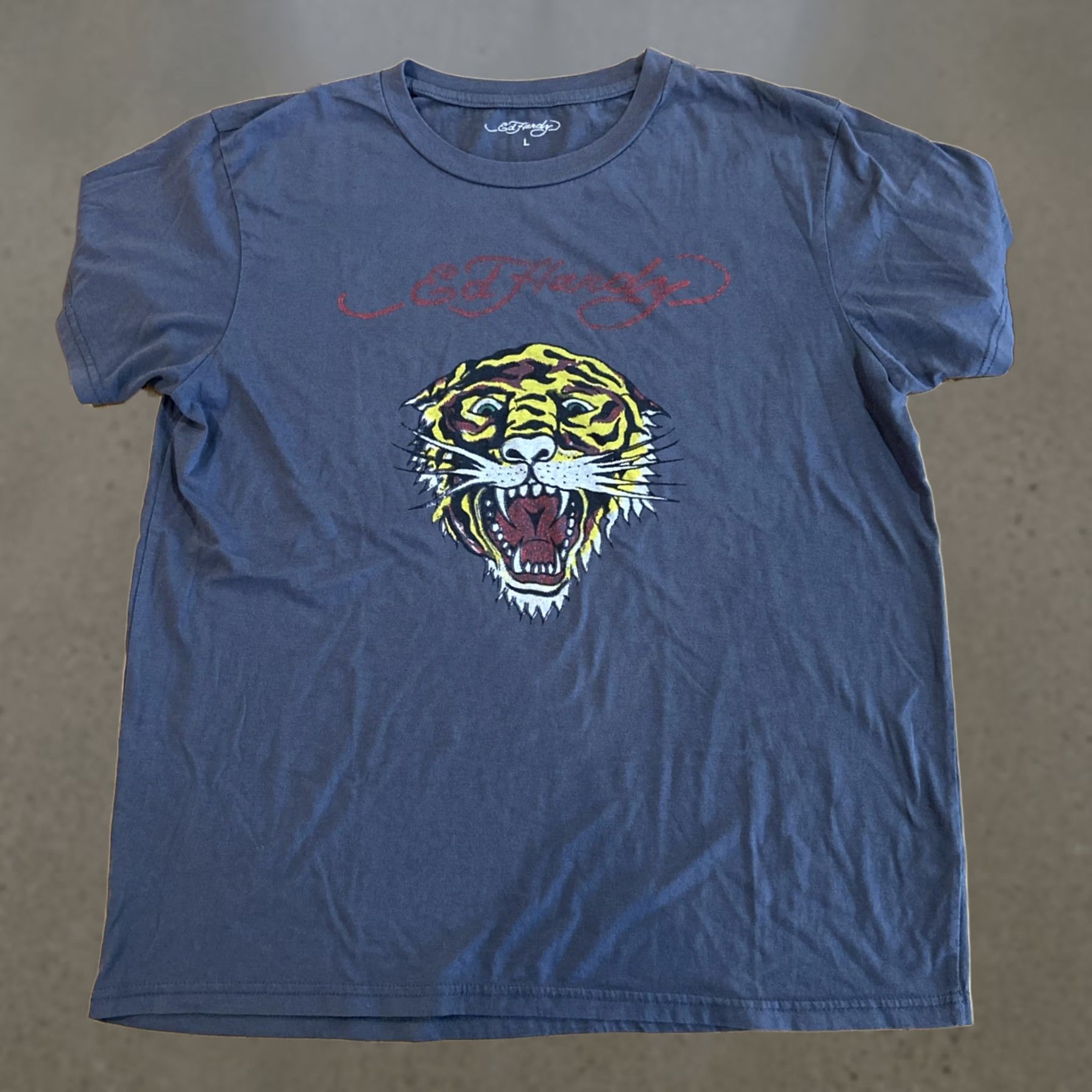 Ed Hardy Ed Hardy By Christian Audigier Graphic Print Tiger Head Black T-Shirt Men’s L Size US L / EU 52-54 / 3 - 1 Thumbnail