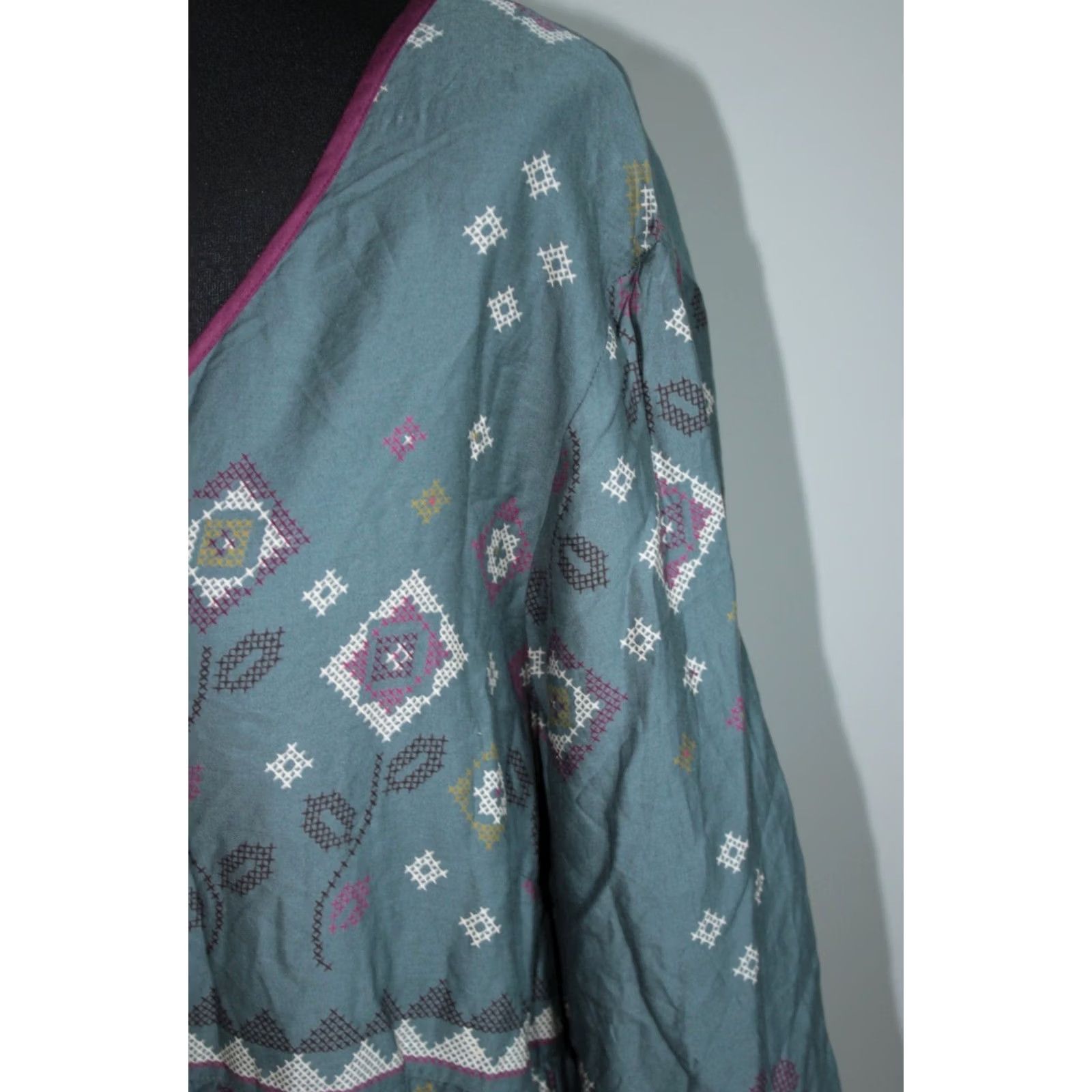 Vintage Gudrun Sjoden Blouse Tunic Shirt XL Women Multicoloured Long Sleeve Size XL / US 12-14 / IT 48-50 - 3 Thumbnail
