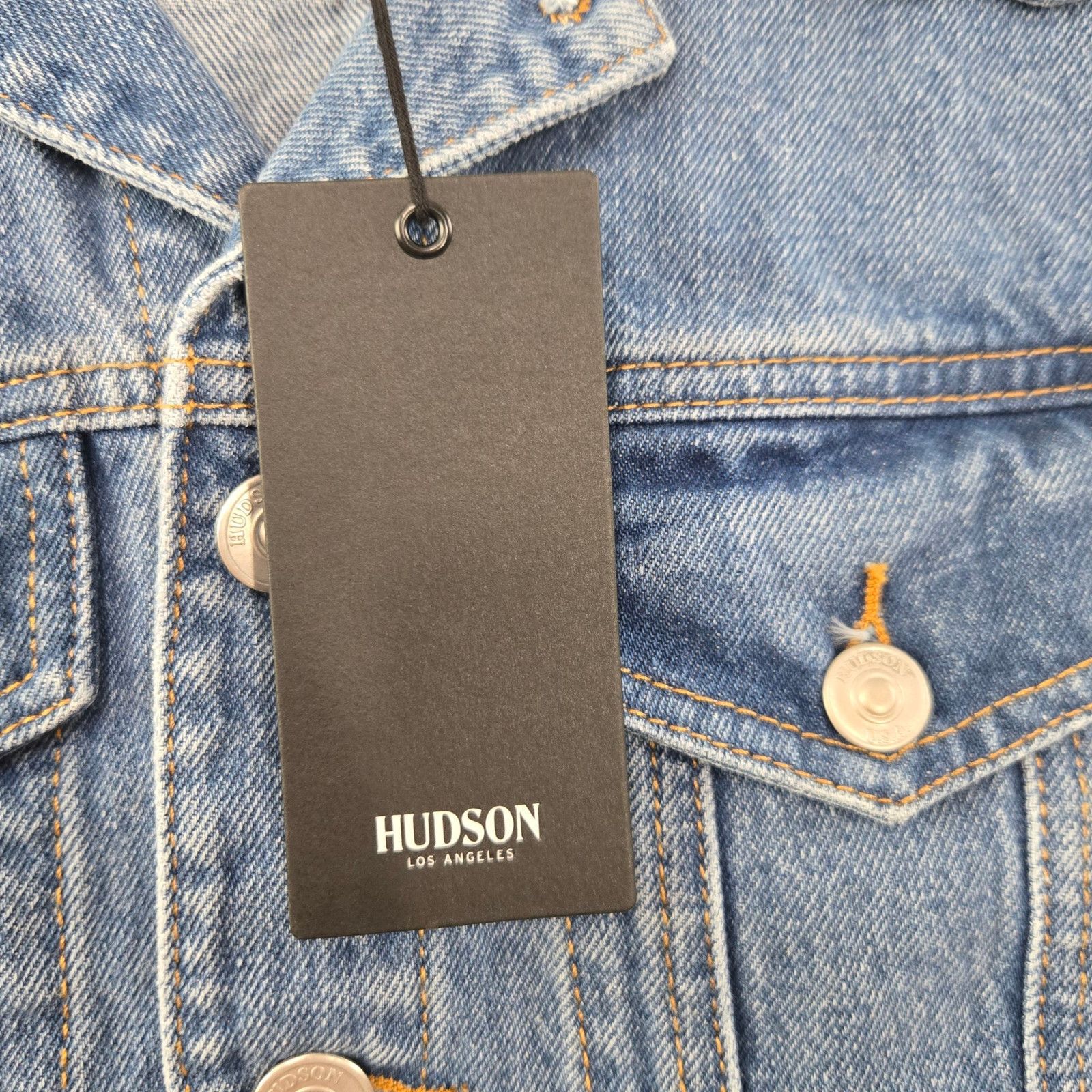 Hudson Hudson Slim Fit Denim Trucker Jacket S/M Size S / US 4 / IT 40 - 6 Thumbnail
