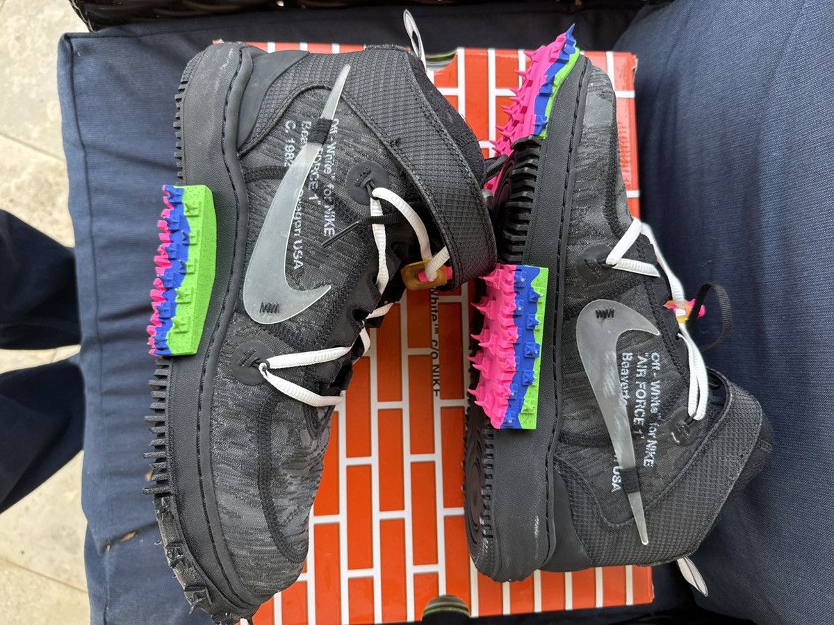 Off-White Off White Nike Air Force 1 Mids Size US 11 / EU 44 - 3 Thumbnail