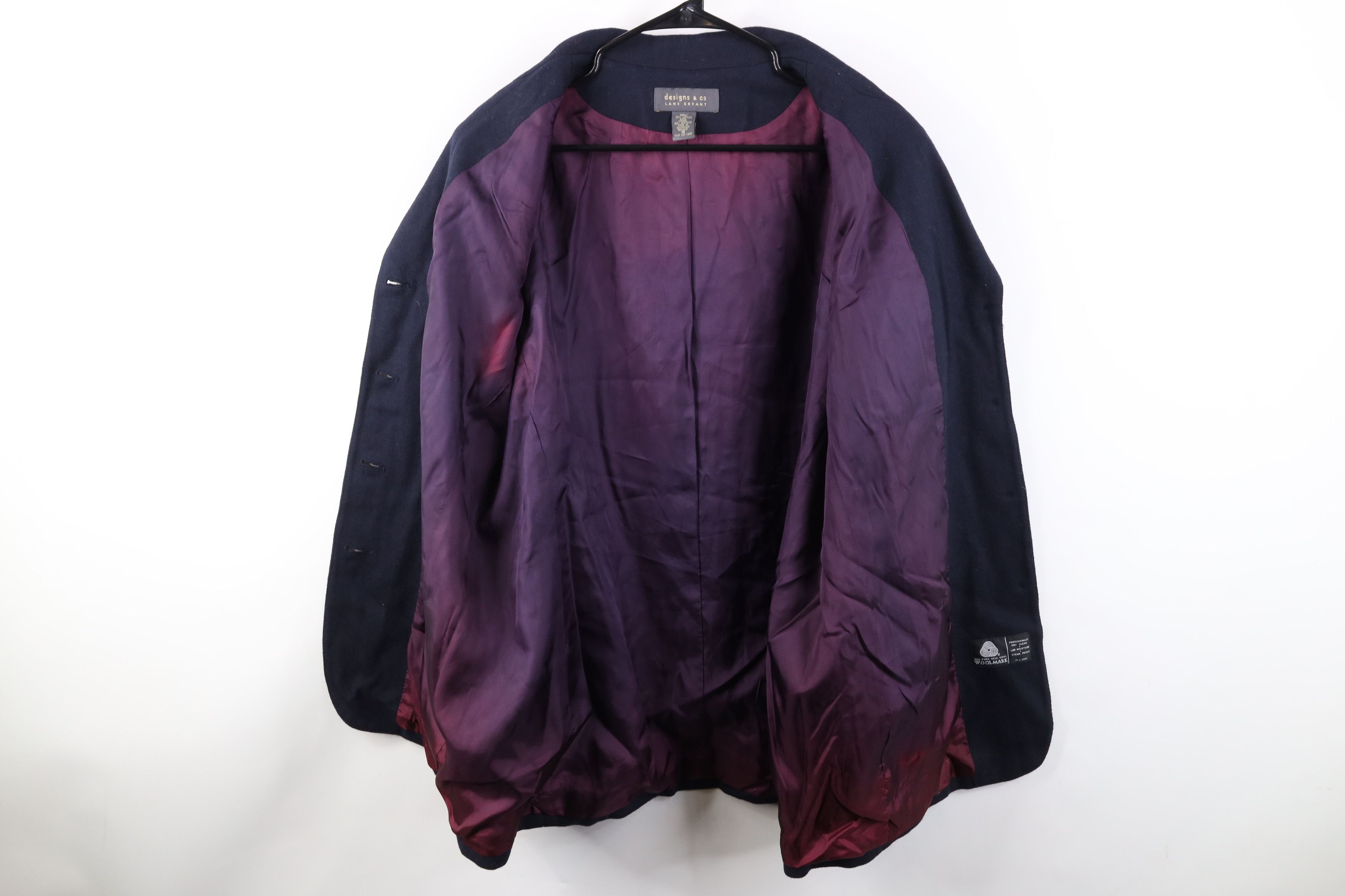 Vintage Vintage 90s Lane Bryant Button Collared Jacket Navy Blue Size XXL / US 16-18 / IT 52-54 - 9 Thumbnail