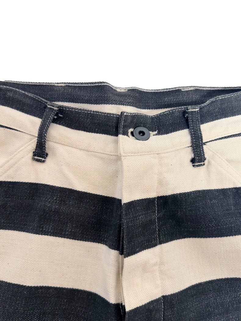 The Real McCoy's The Real McCoys SiseS Prisoner Trousers with Black and Whit Size US 31 - 5 Thumbnail