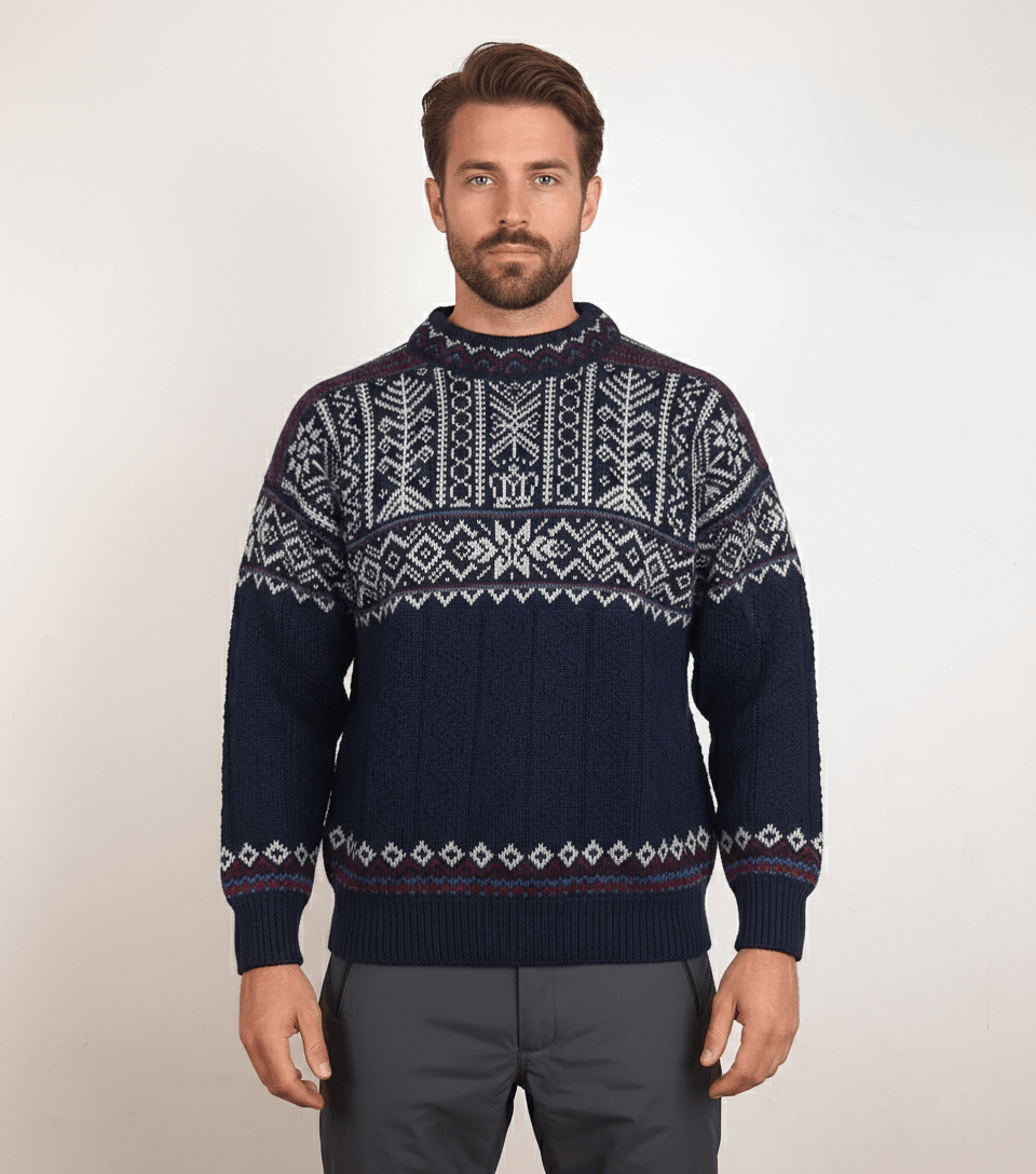 Dale Of Norway Vintage Dale of Norway Trondheim 1997 Jumper Navy Men's M Size US M / EU 48-50 / 2 - 1 Thumbnail