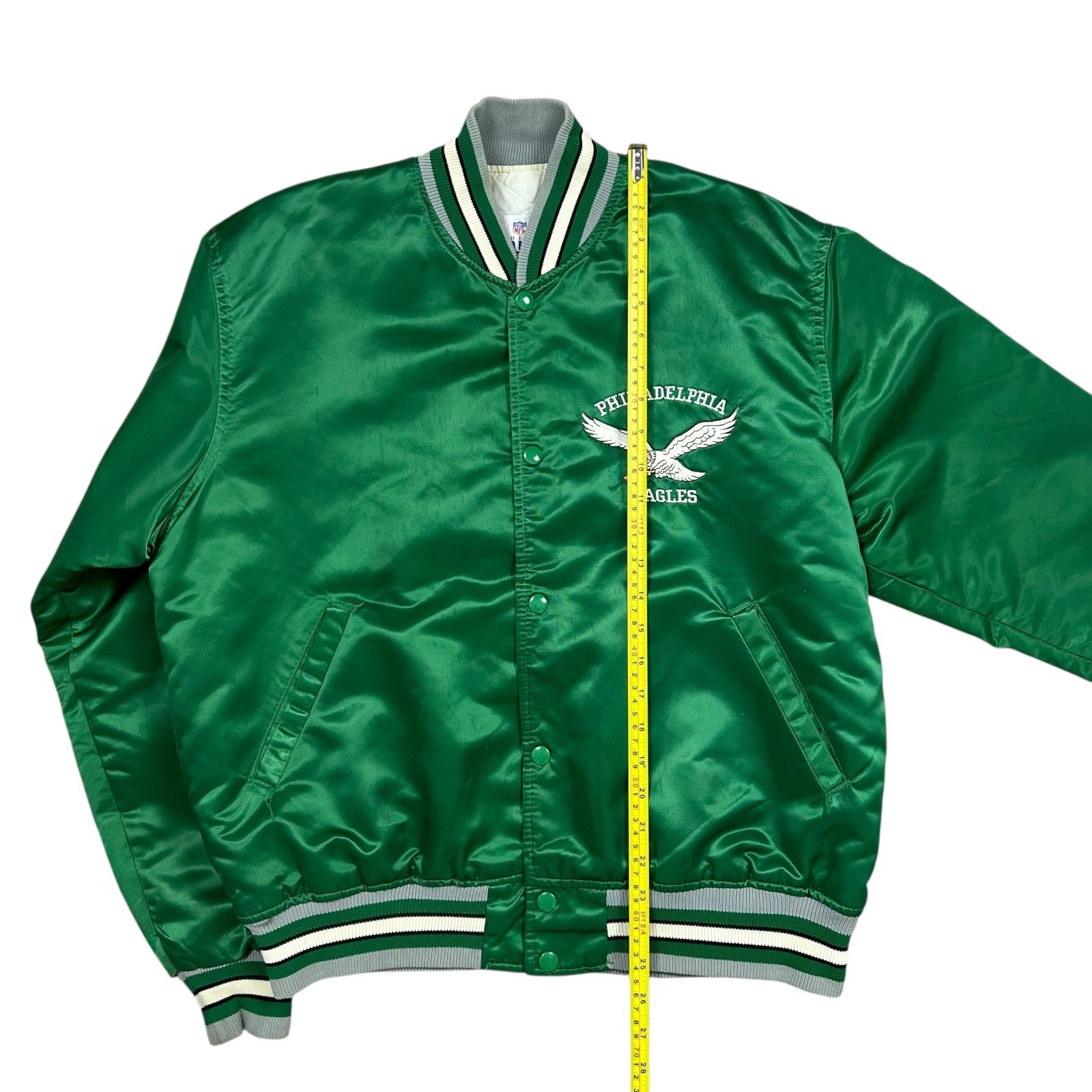 NFL VTG 90s PHILADELPHIA EAGLES STARTER SATIN JACKET BOMBER Size US L / EU 52-54 / 3 - 14 Thumbnail
