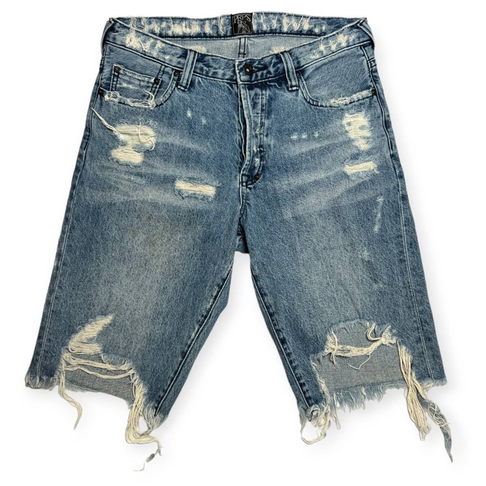 Prps PRPS Challenger Destroyed Jean Short Mens 29 x 12 Button Fly Grailed
