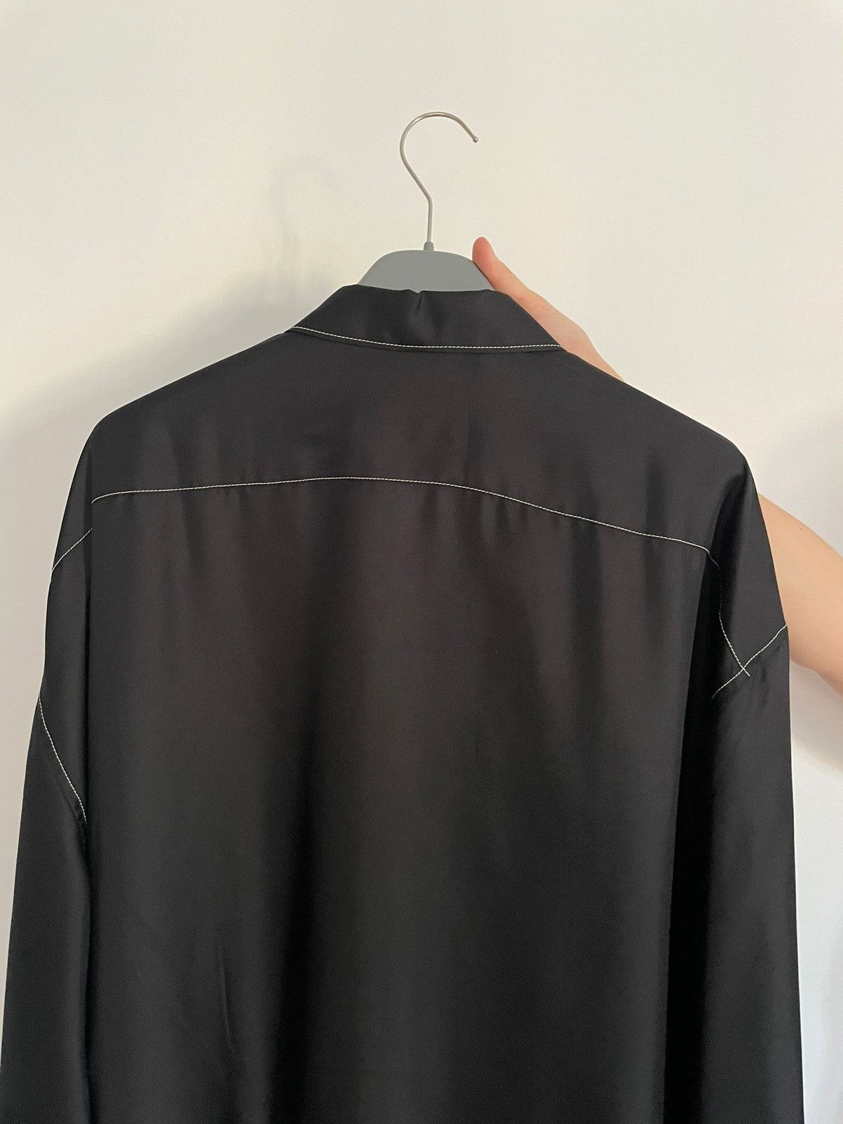 Designer × Prada Prada Silk Twill black Shirt Size US XL / EU 56 / 4 - 8 Thumbnail
