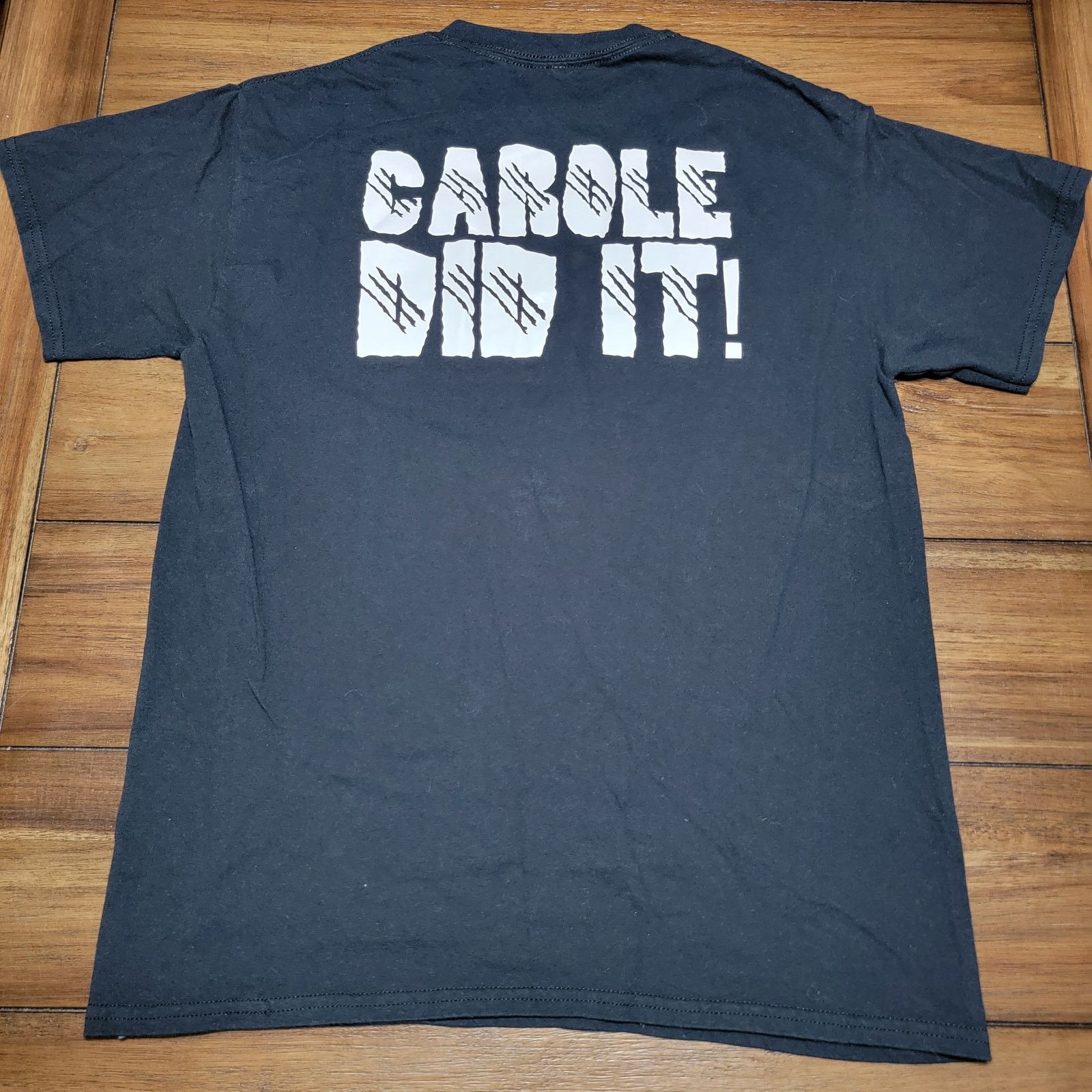 Gildan Tiger King Black Unisex Tee "Carole Did It!" - Size Medium Size US M / EU 48-50 / 2 - 3 Thumbnail
