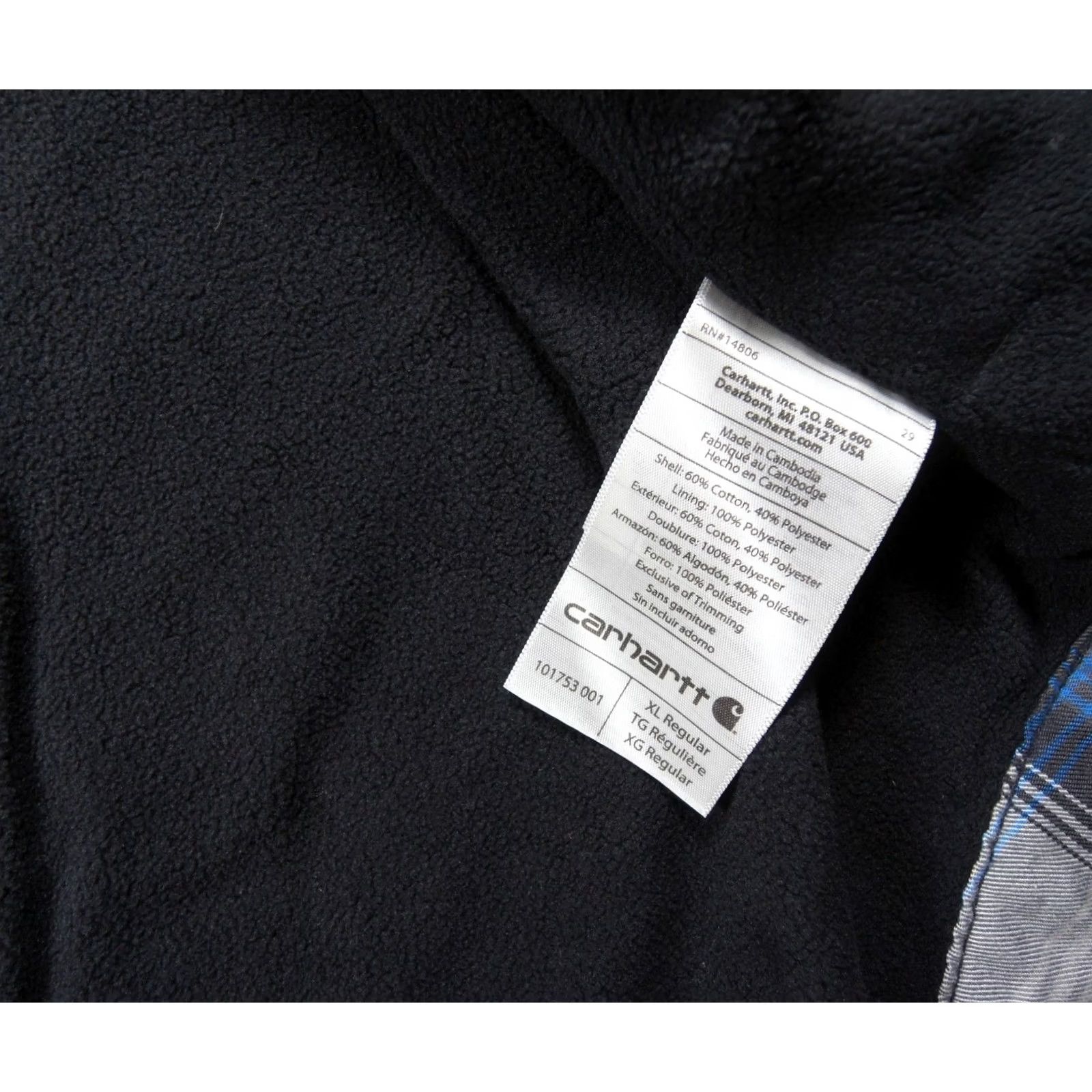 Carhartt Carhartt Jacket Mens XL Button Down Shirt Shacket Snap Workwear Plaid Size US XL / EU 56 / 4 - 7 Thumbnail