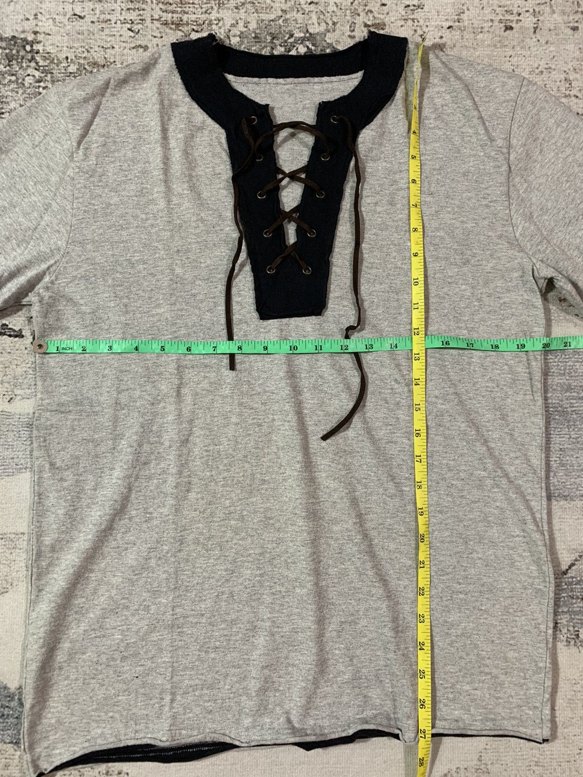 If Six Was Nine Y2k Gothic Lace Up Longsleeve Undefined Size US L / EU 52-54 / 3 - 4 Thumbnail