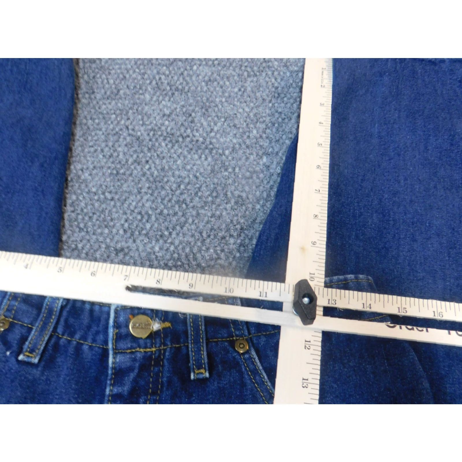 Vintage L.L. Bean Womens Jeans 28 Blue Denim Straight Comfort Waist Regular Size 28 Womens Jeans Blu Denim Straight Comfort stretch Vintage No Mens Womens Size 28" / US 6 / IT 42 - 3 Thumbnail