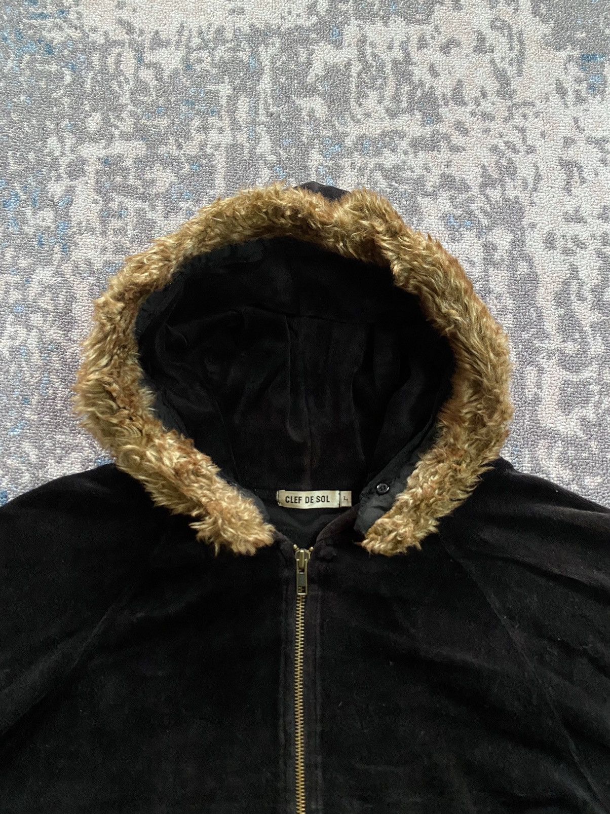 If Six Was Nine × Le Grande Bleu (L.G.B.) Japanes Clef De Sol Fur Hoodie Ifsix Lgb Style Size US L / EU 52-54 / 3 - 3 Thumbnail