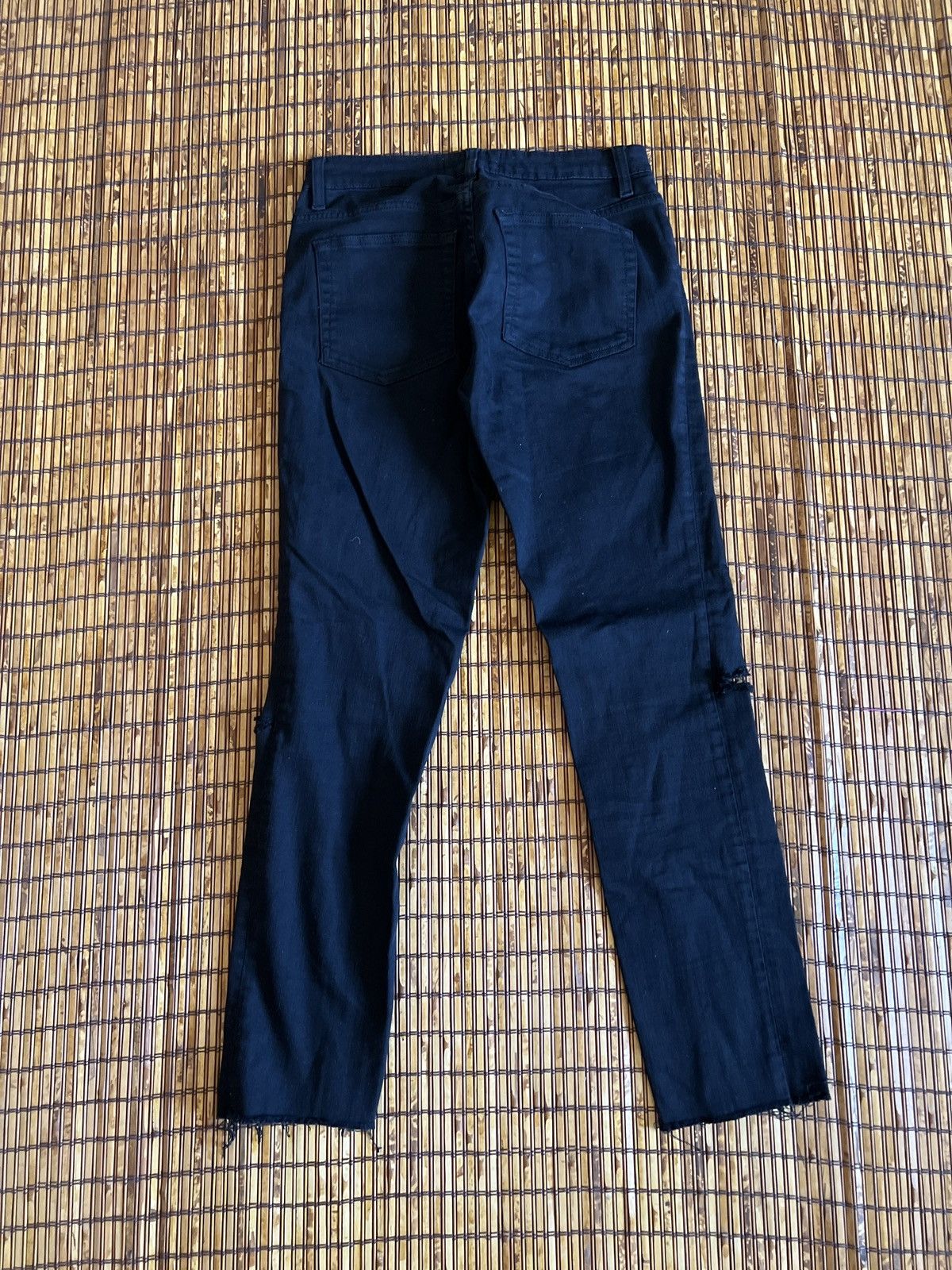 Acne Studios Acne Studios Black Cropped Skinny Distressed Denim jeans Size 28" / US 6 / IT 42 - 6 Thumbnail