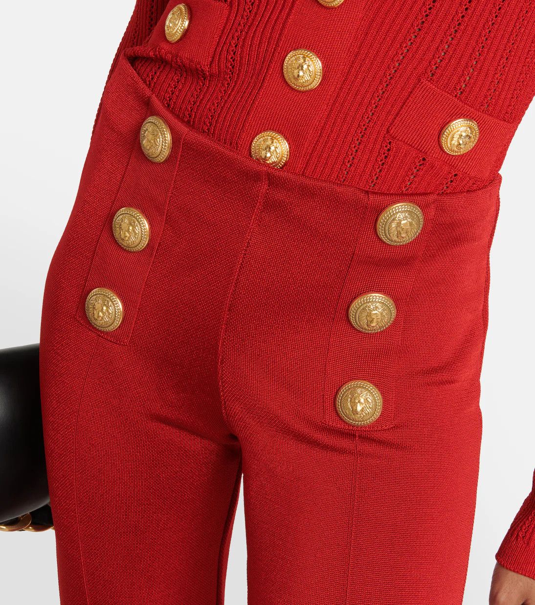 Balmain o1y0625 Sweatpant in Red Size 30" / US 8 / IT 44 - 2 Thumbnail
