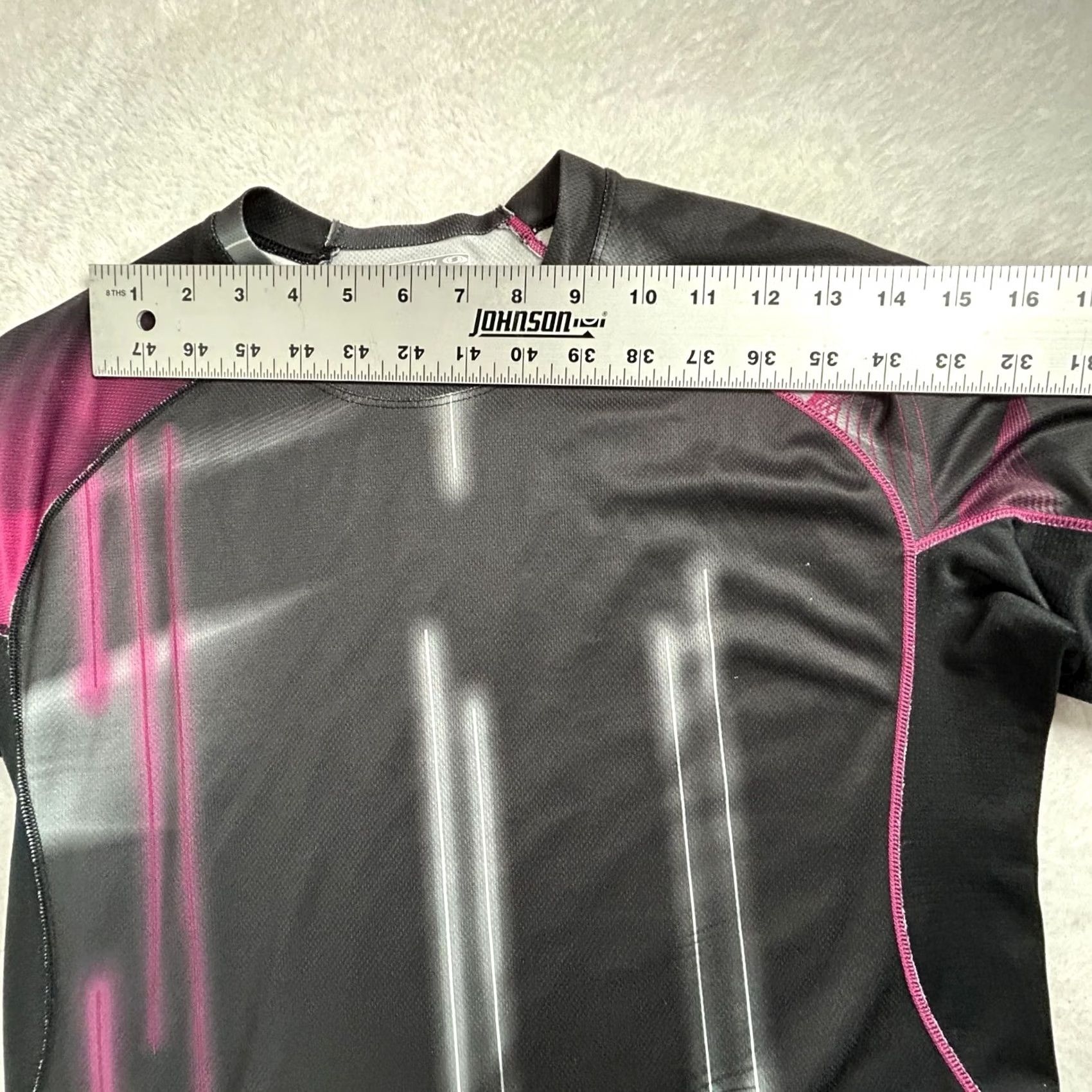 Salomon Salomon Womens XL Black & Pink Long Sleeve Acti Lite X-Static Athletic Shirt Top Size XL / US 12-14 / IT 48-50 - 6 Thumbnail
