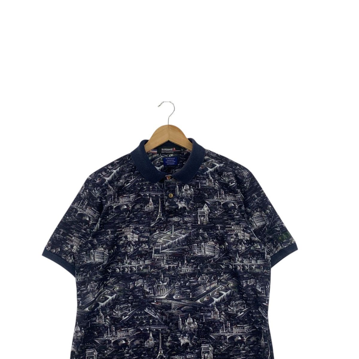 Le Coq Sportif Vintage LE COQ SPORTIF Golf Collection AOP Polo Tee Shirt o Size US L / EU 52-54 / 3 - 2 Thumbnail