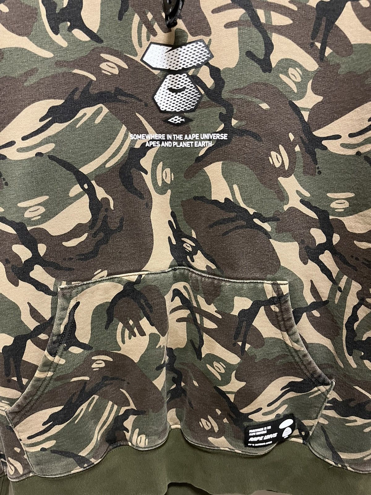 Aape × Bape Aape Camo Hoodie Size US XL / EU 56 / 4 - 3 Thumbnail