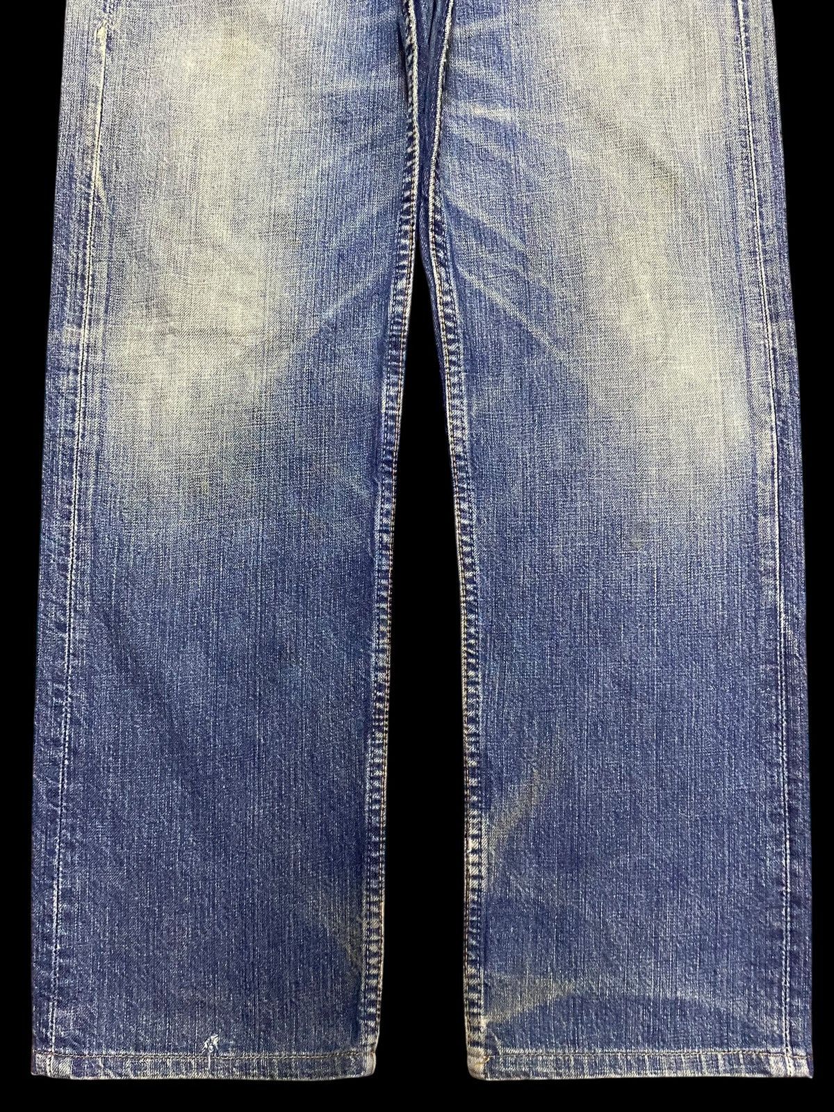 Levi's Vintage Clothing Vintage Y2K Levis 501 Blue Wash Distressed Loose Jeans Size US 30 / EU 46 - 5 Thumbnail