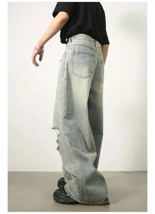 Jean Baggy Distressed Denim Jeans Size US 28 / EU 44 - 7 Thumbnail