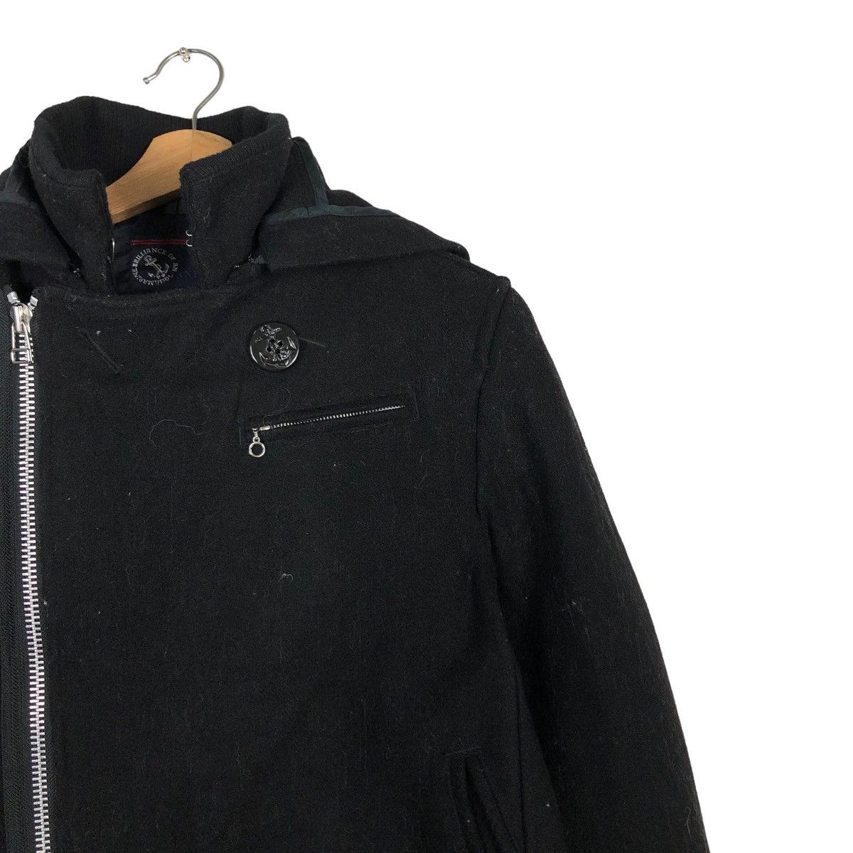Japanese Brand 🔥Vintage Wool Biker Jacket Asymmetric Zipper CioPanic Japan Size US M / EU 48-50 / 2 - 6 Thumbnail