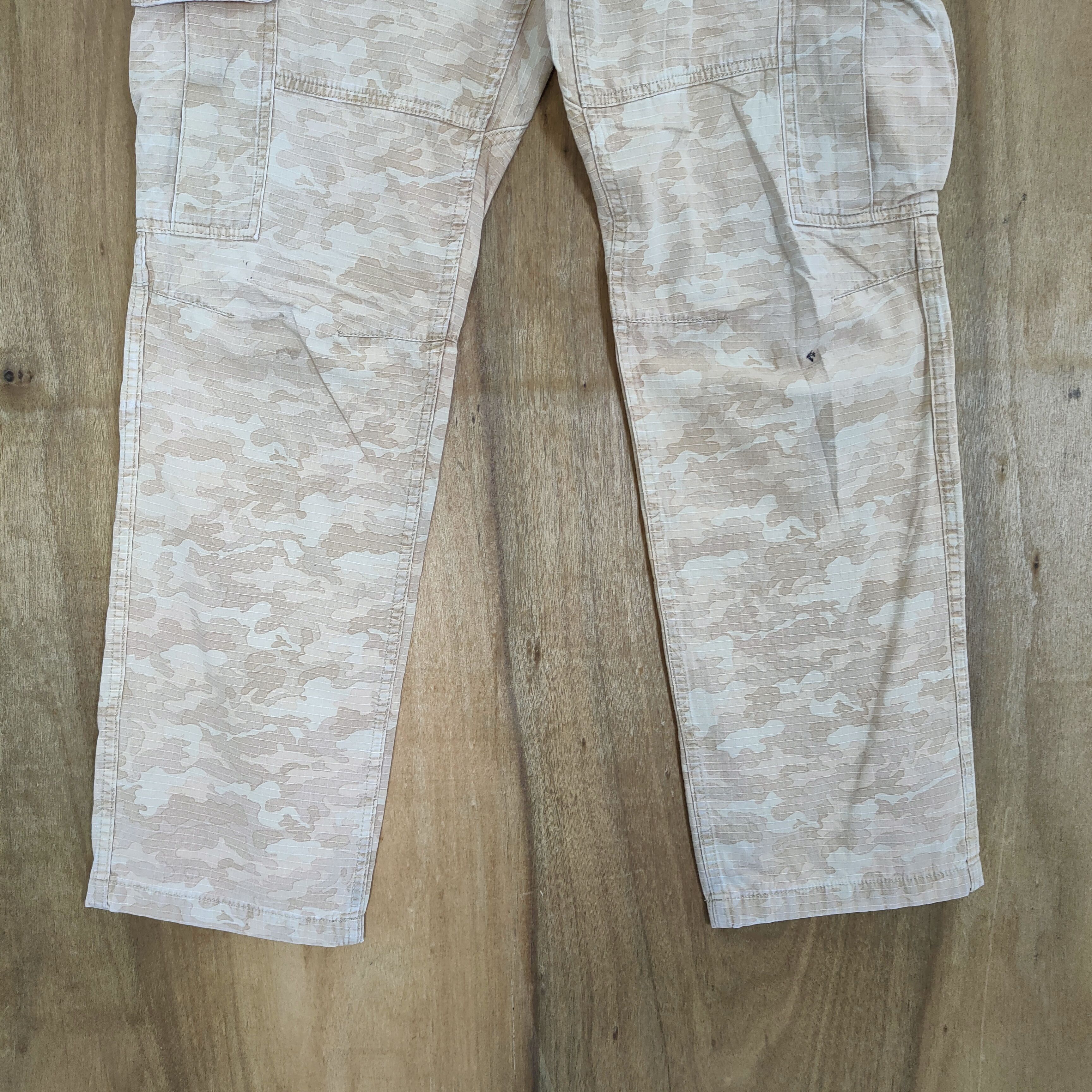 Japanese Brand VINTAGE JAPANESE CAMO FADED CARGO PANTS Size US 34 / EU 50 - 3 Thumbnail
