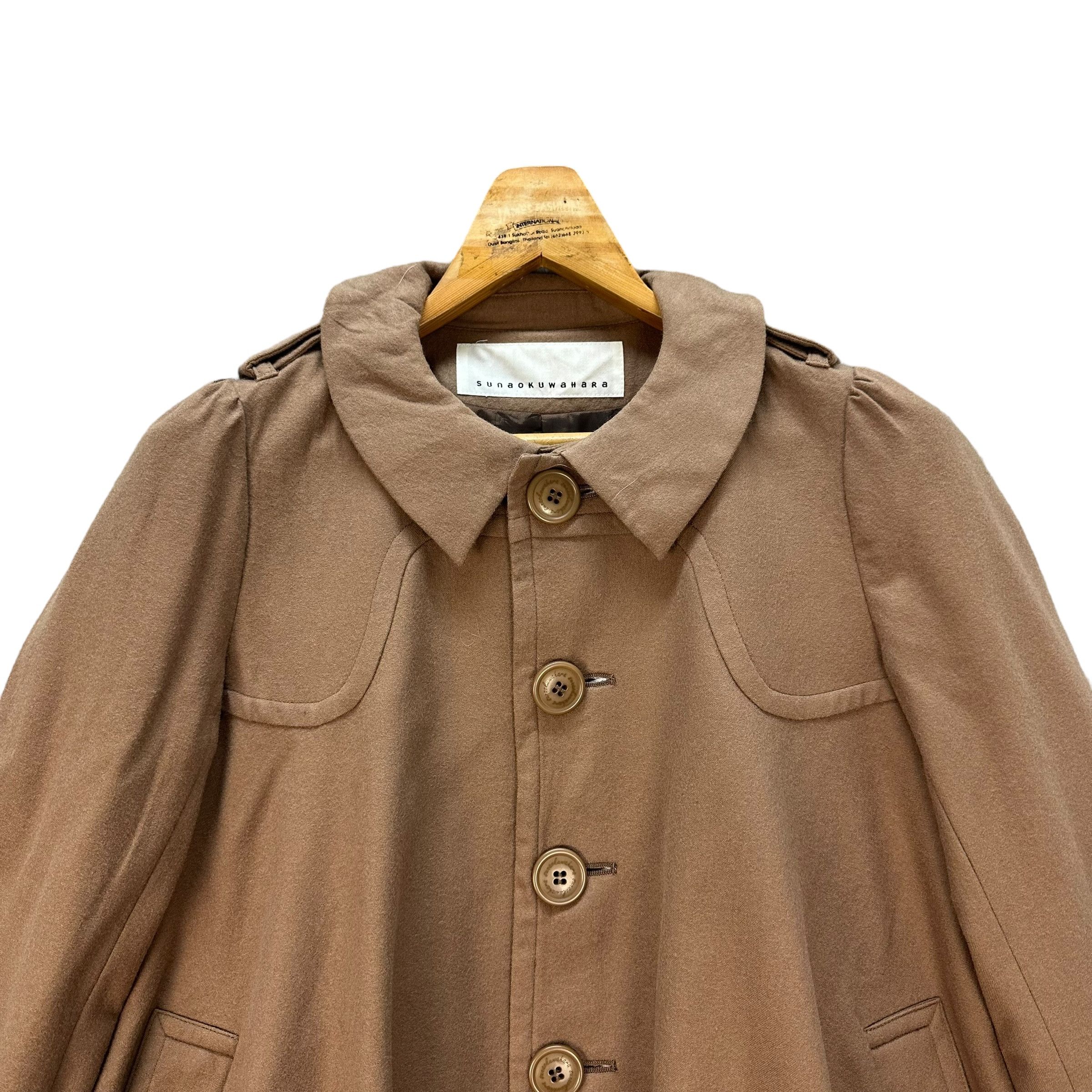 Sunao Kuwahara SUNAO KUWAHARA OVERSIZED WOOL COAT #9012-48 Size M / US 6-8 / IT 42-44 - 2 Thumbnail